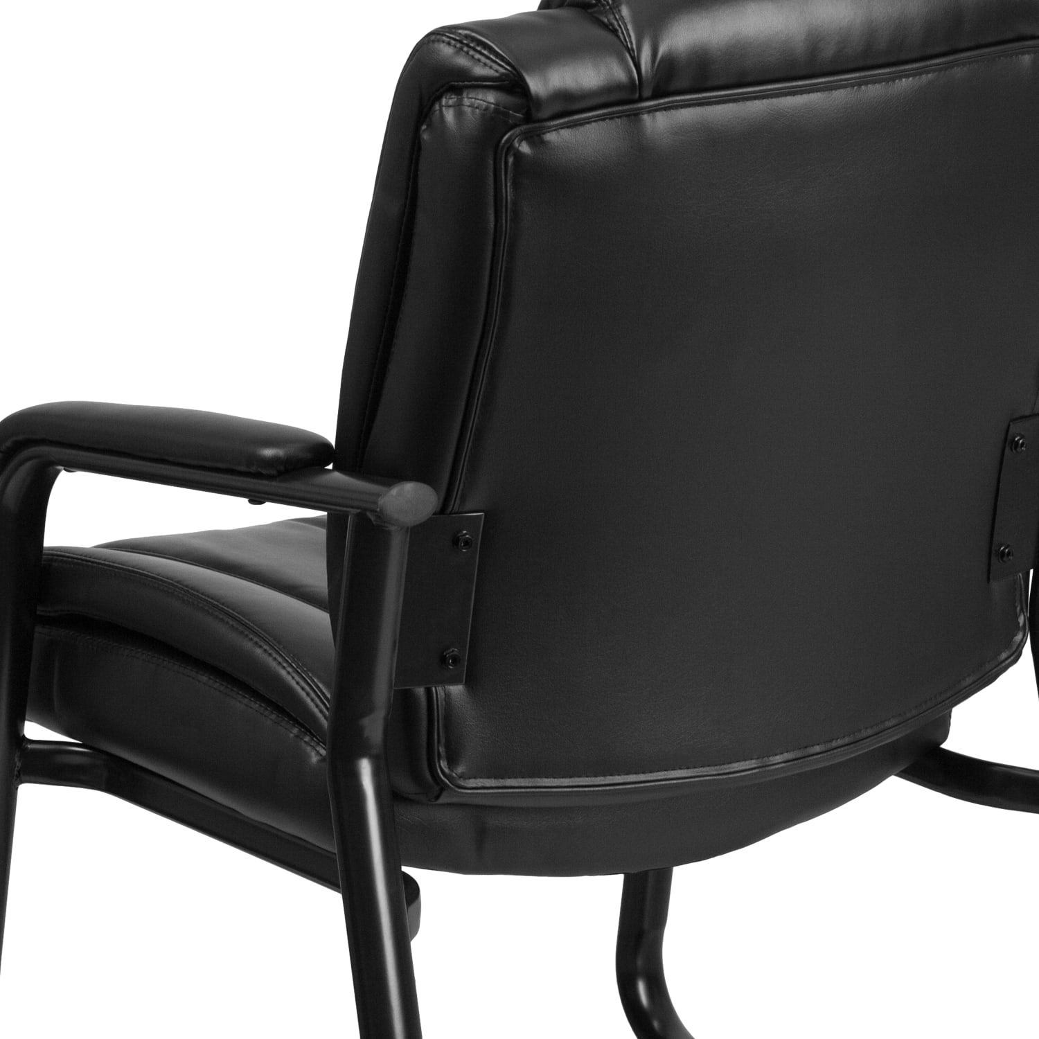 Flash Furniture HERCULES Series Big  Tall Executive Side Reception Chair Black PopularChairscom
