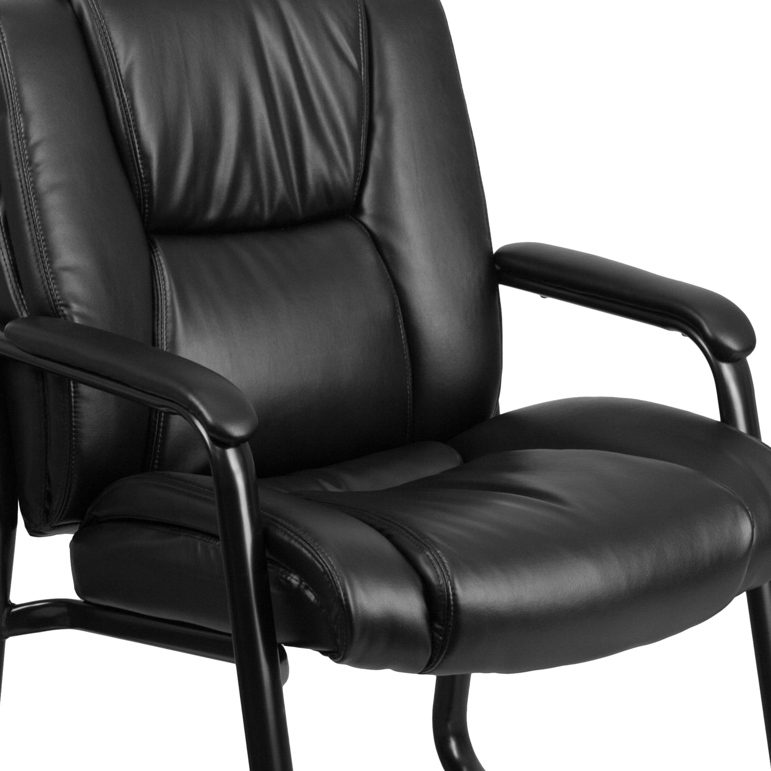 Flash Furniture HERCULES Series Big  Tall Executive Side Reception Chair Black PopularChairscom
