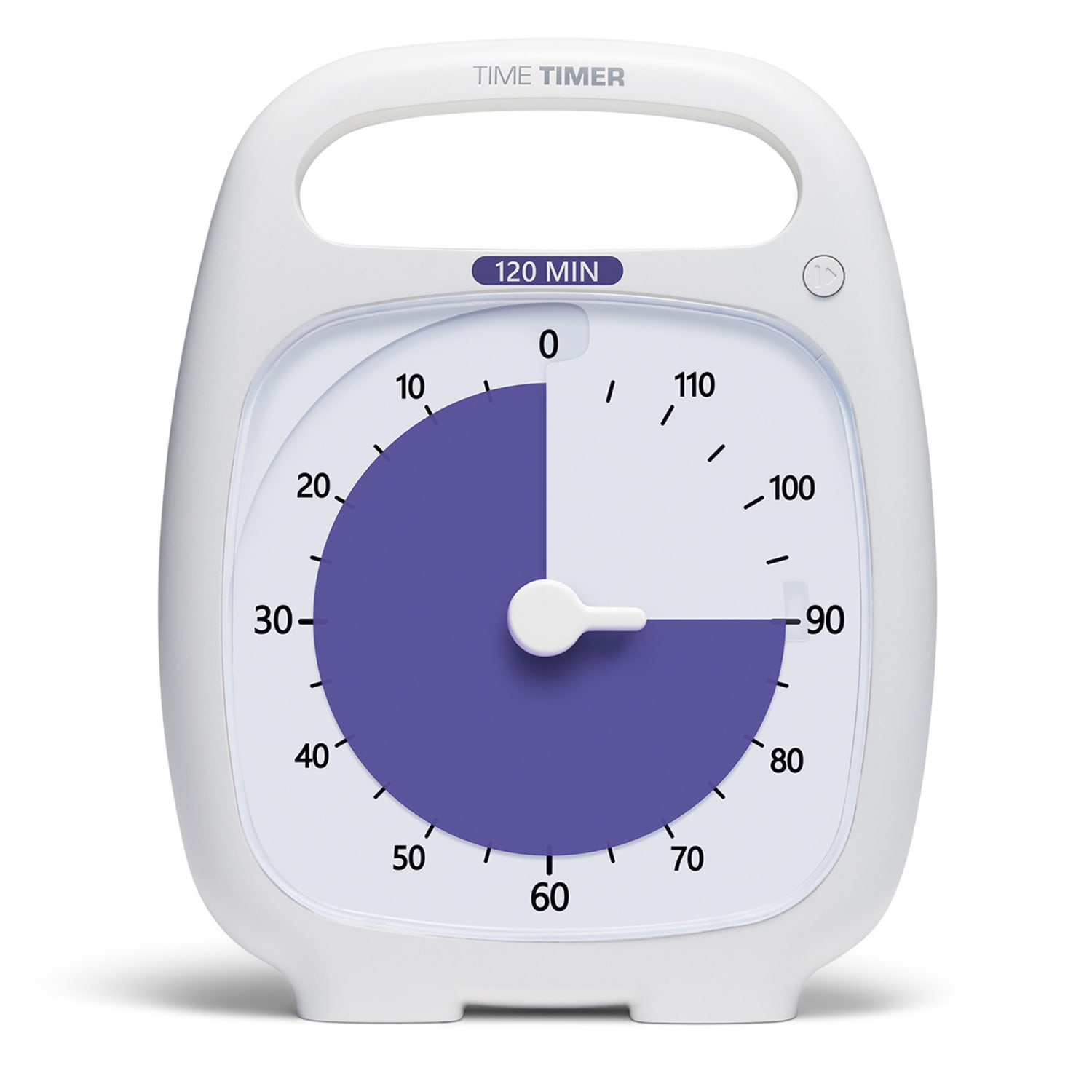 Time Timer PLUS Timer, 120 Minutes, White