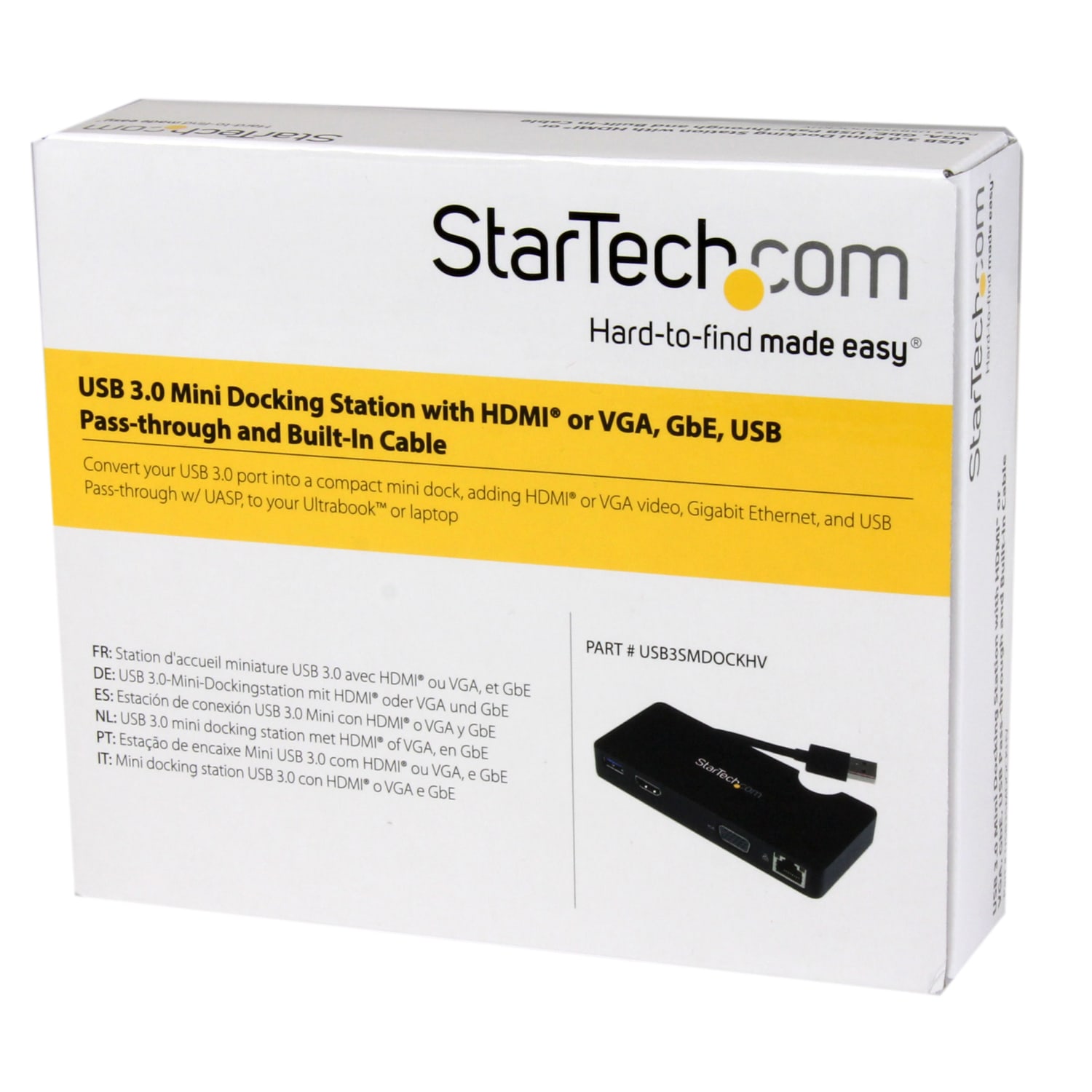 StarTech.com Travel Docking Station for Laptops - HDMI or VGA - USB 3.0 - Portable Universal Laptop Mini Dock - Image 5