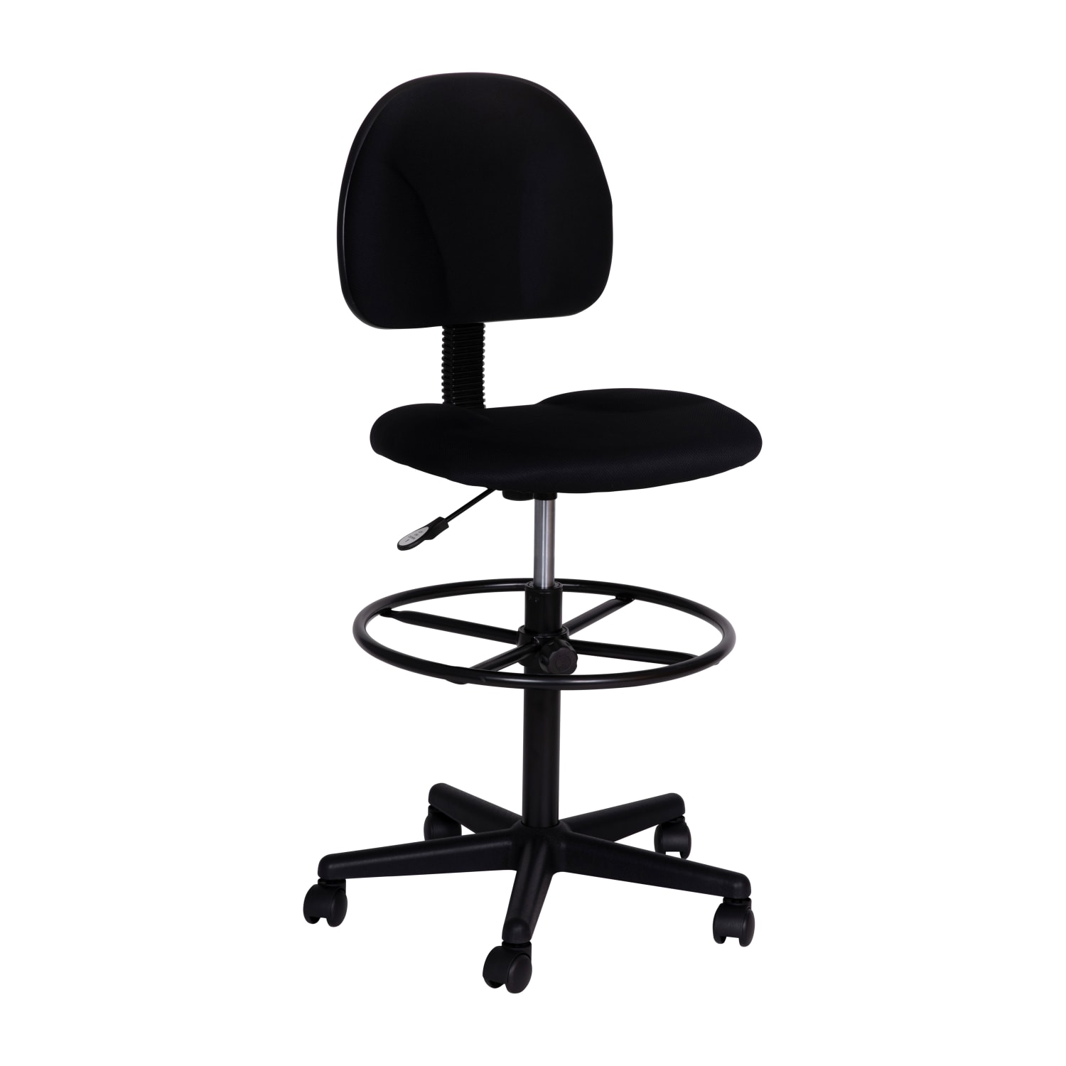 Flash Furniture Fabric Drafting Chair, Black - Image 3