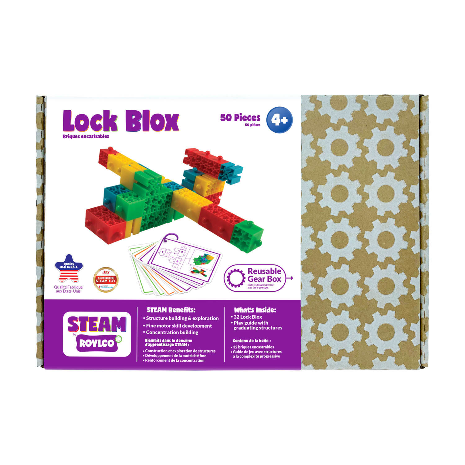 Roylco STEAM Lock Blox And Play Guide, Multicolor, Grade K To 3