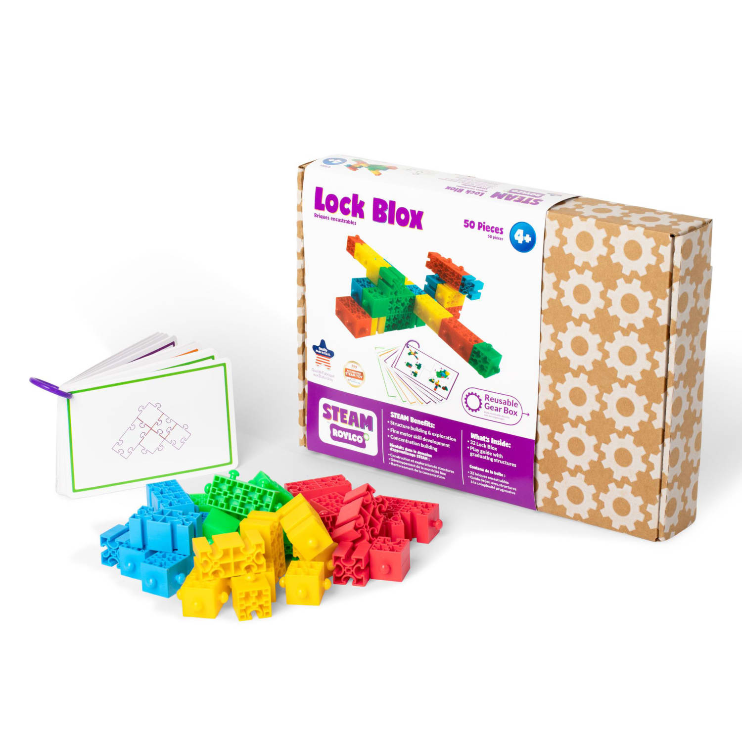 Roylco STEAM Lock Blox And Play Guide, Multicolor, Grade K To 3 - Image 3