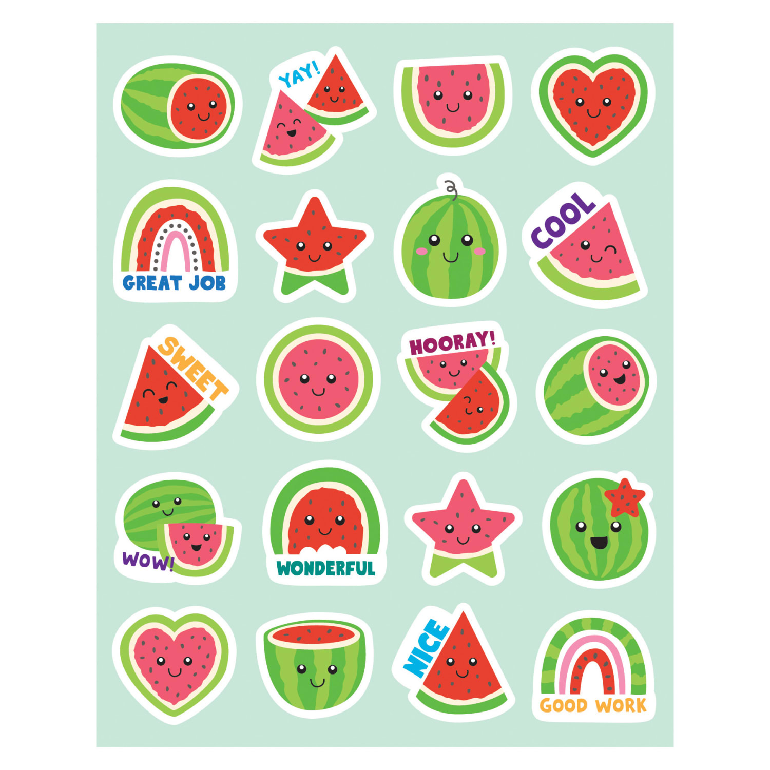 Teacher Created Resources Smelly Stickers, Watermelon, 120 Per Pack, Set Of 6 Packs - Image 3