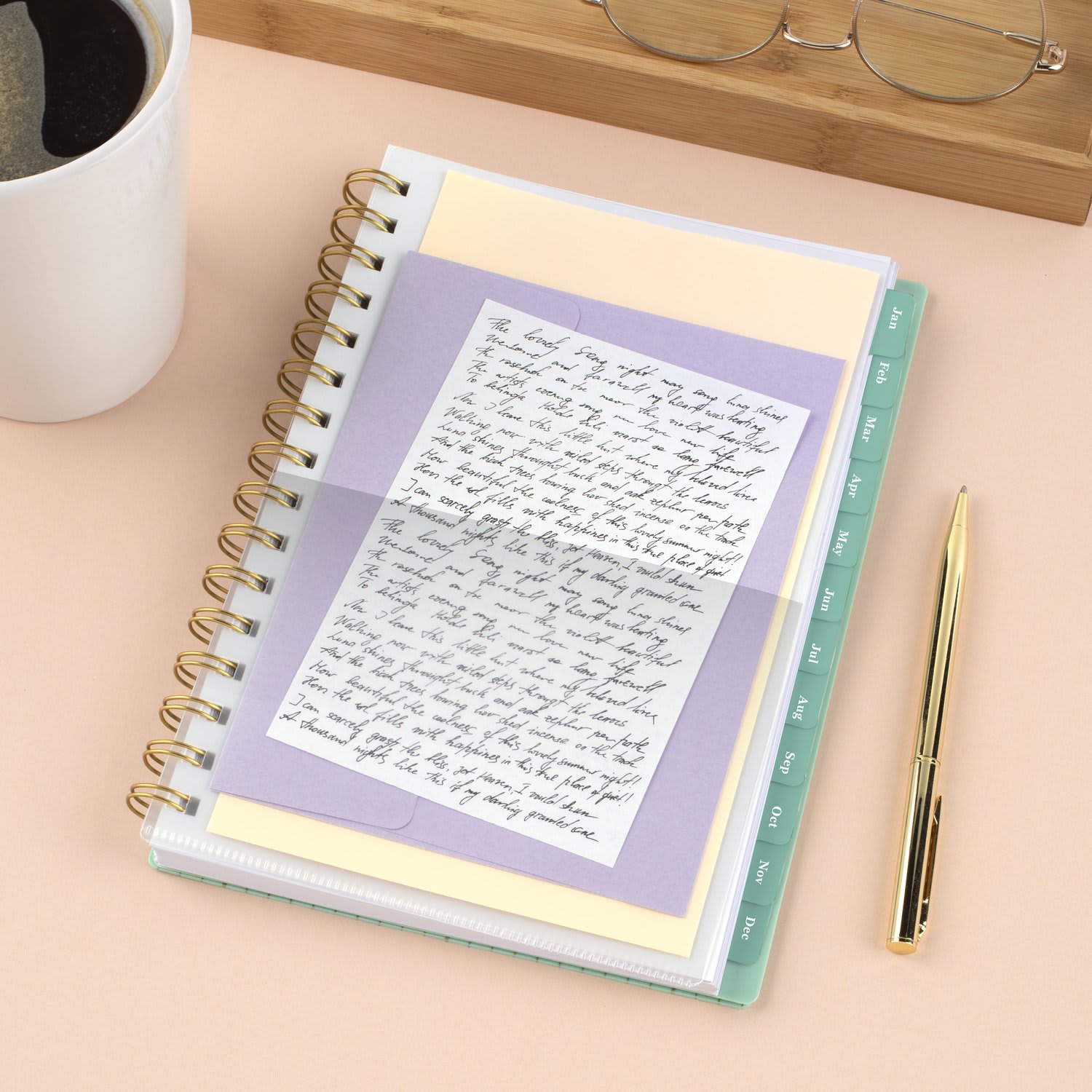Mead Cambridge Glimmer 2027 Weekly Monthly Planner, Small, 5 1/2in x 8 1/2in - Image 6