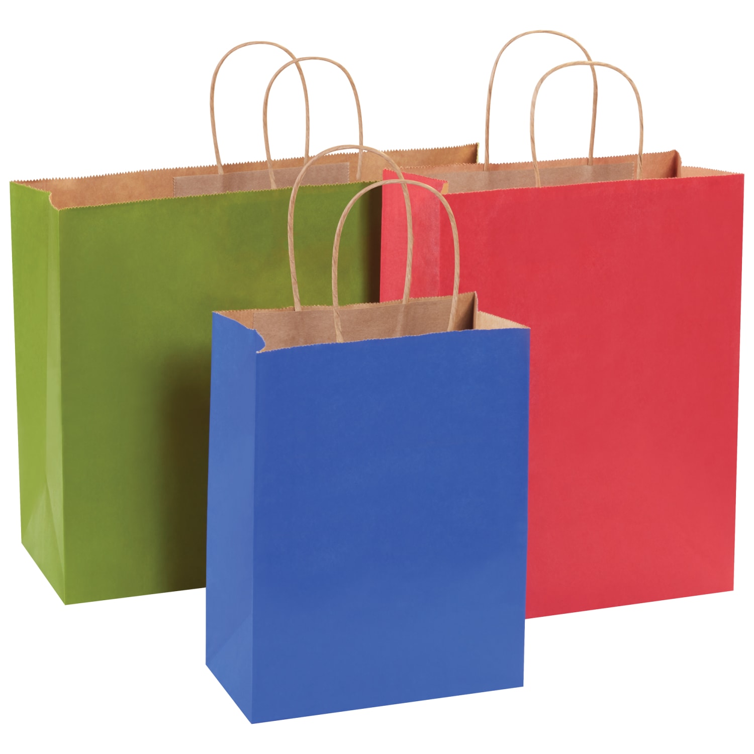 Partners Brand Tinted Shopping Bags, 12inH x 16inW x 6inD, Scarlet, Case of 250 - Image 5