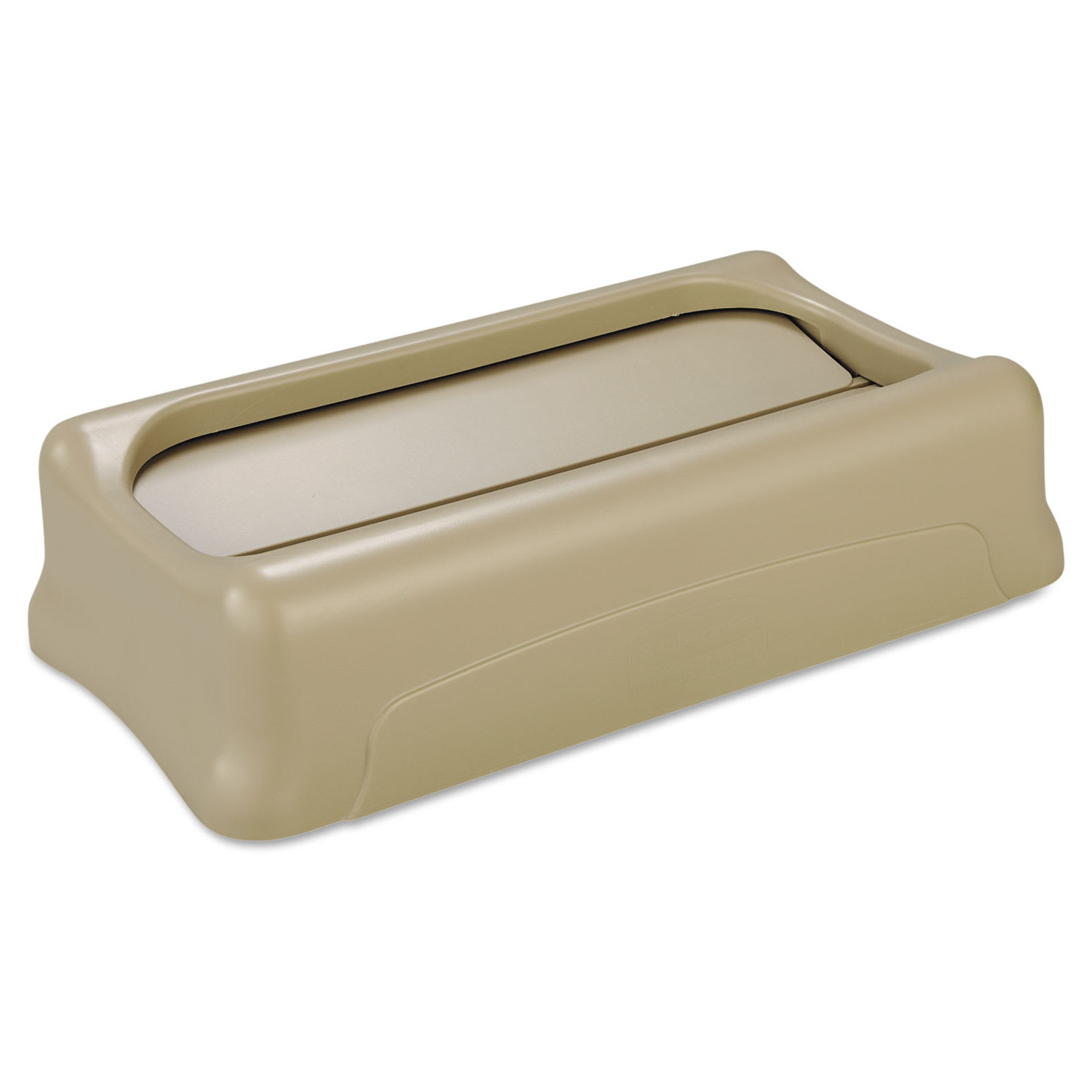 Rubbermaid Commercial Slim Jim Swing Lid, 11.38w x 20.5d x 5h, Beige