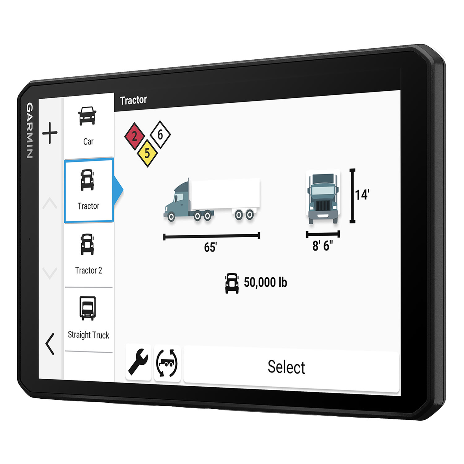 Garmin dezl OTR820 GPS Truck Navigator With 8in Touchscreen Display - Image 5