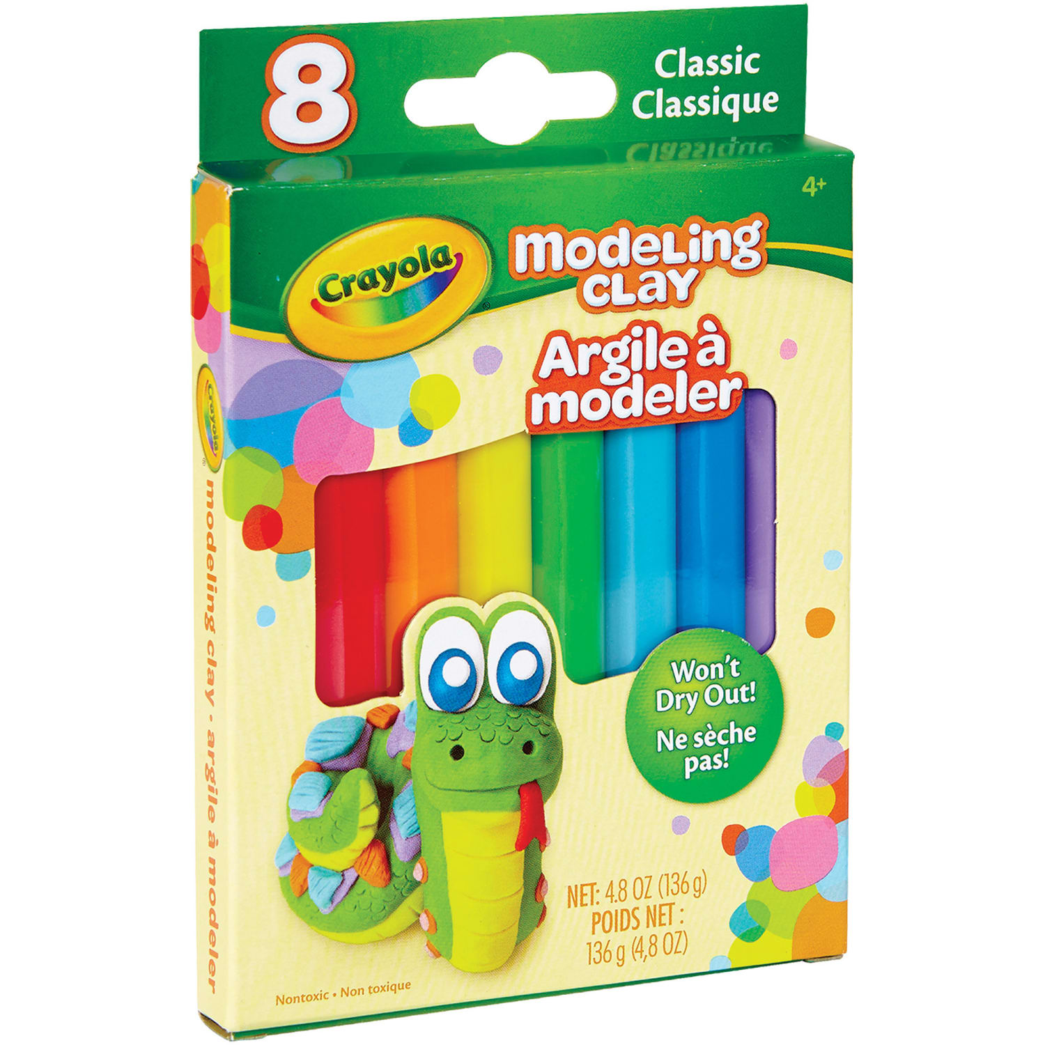 Crayola Modeling Clays, Classic Colors, 8 Per Pack, Set Of 6 Packs - Image 4