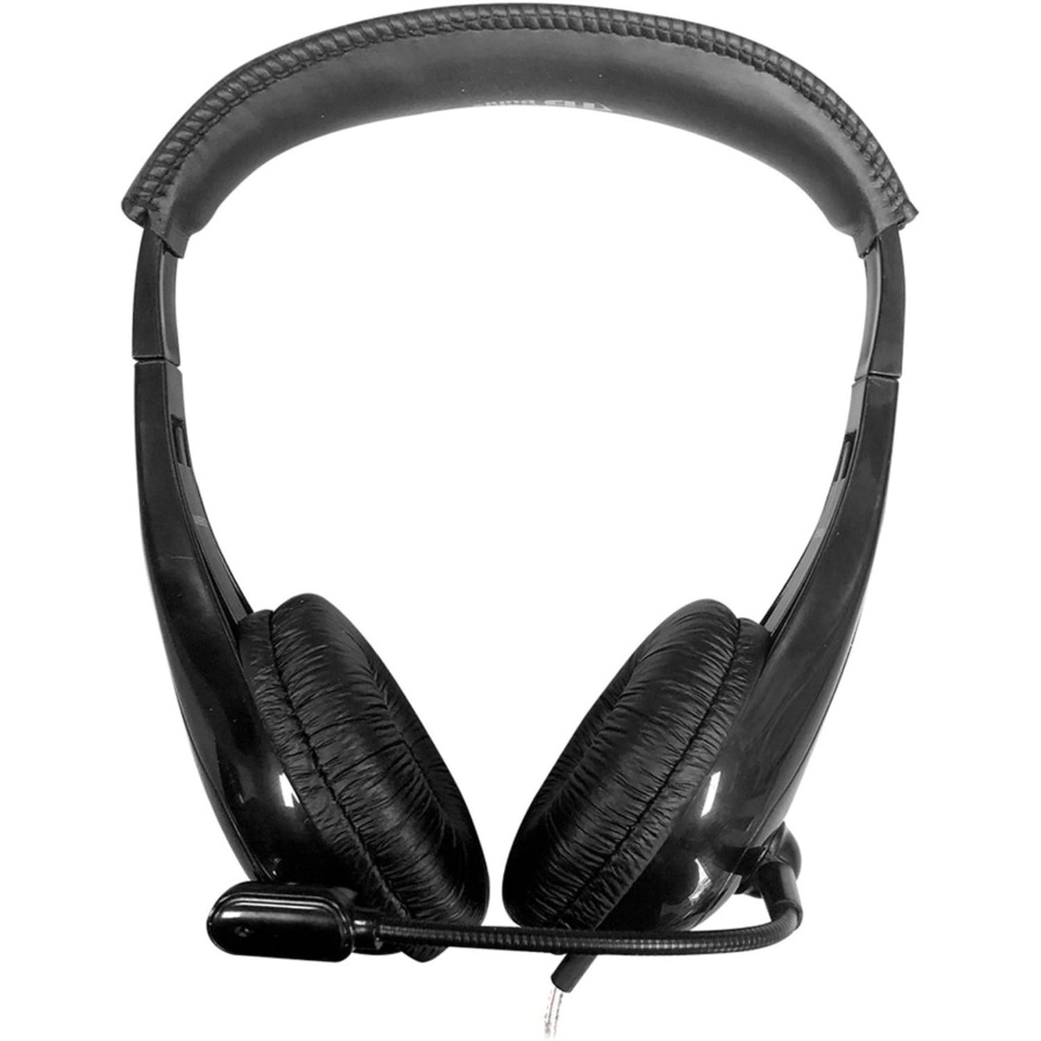 Hamilton Buhl Motiv8 Mid-Sized Headset With Gooseneck Mic And In-line Volume Control - Stereo - Wired - M8BK2 - Image 5