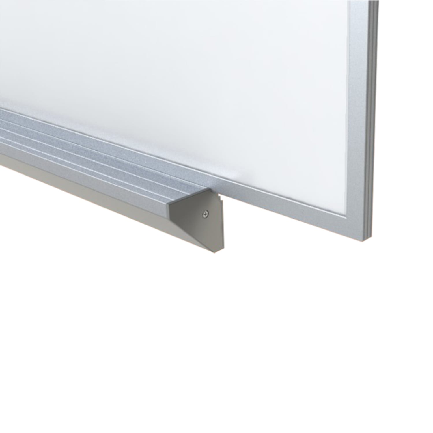 Ghent Magnetic White Board, Porcelain, 48in x 144in, White, Silver Aluminum Frame - Image 3