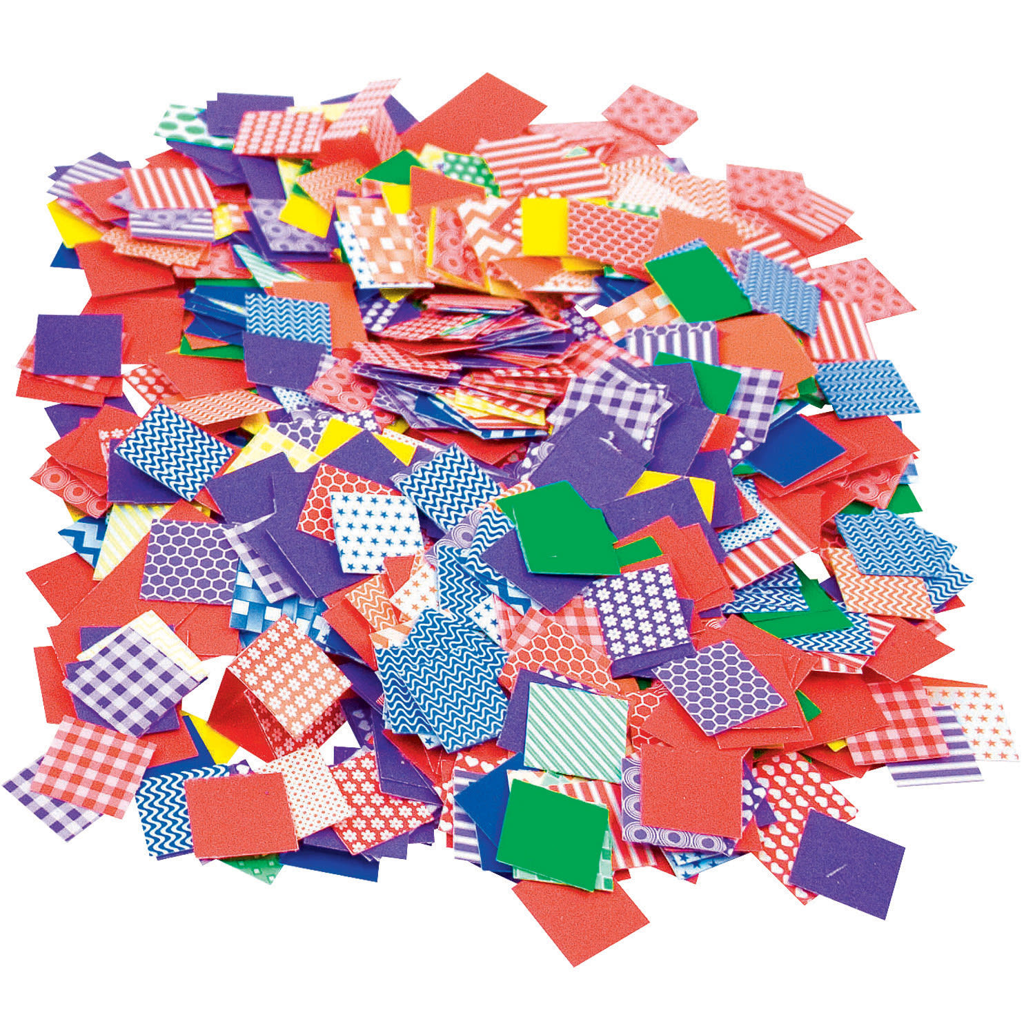Roylco Petit Pattern Mosaics, 3/4in, 2,000 Mosaics Per Pack, Set Of 3 Packs - Image 3