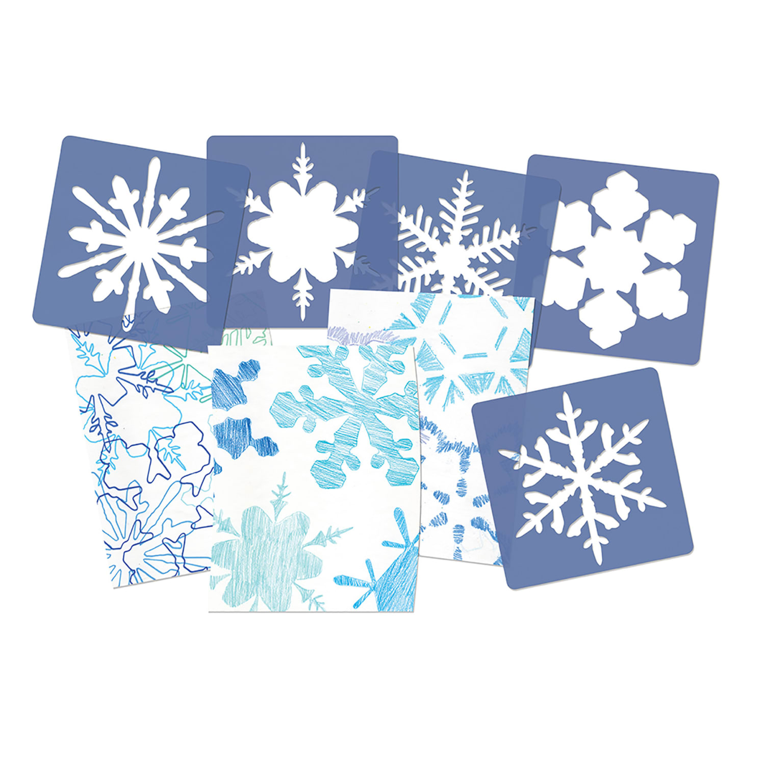 Roylco Super Snowflake Stencils, Pack Of 12 - Image 3