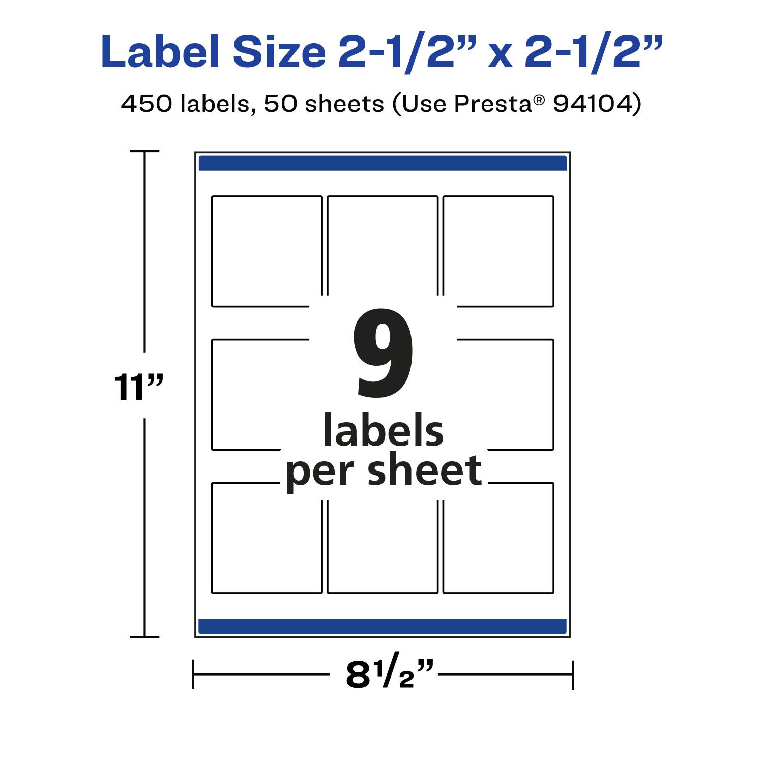 Avery Permanent Labels With Sure Feed, 94104-CMF50, Square, 2-1/2in x 2-1/2in, Matte Clear, Pack Of 450 - Image 6