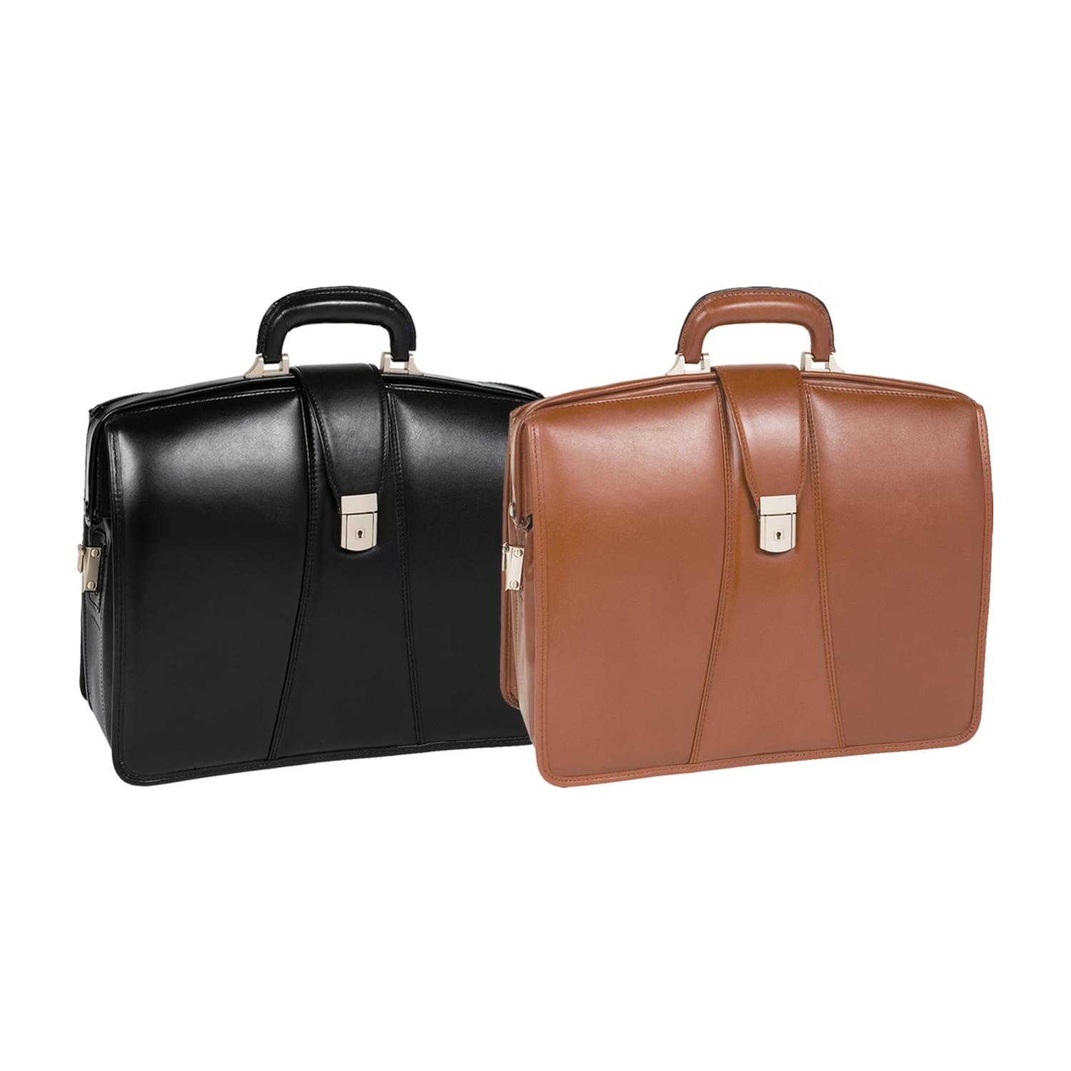 McKlein Harrison Leather Briefcase, Brown - Image 6