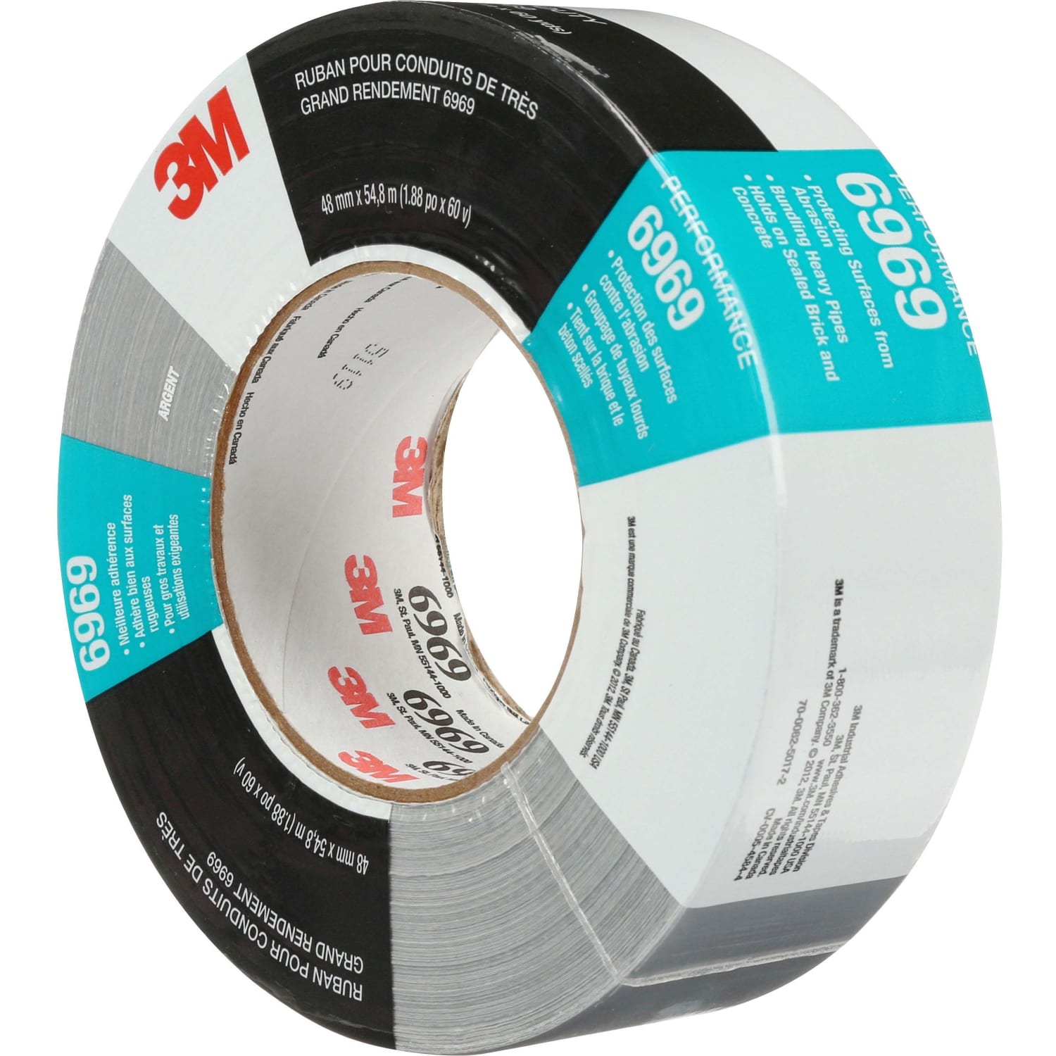 Scotch Industrial Cloth Duct Tape, 2in x 60 Yd., Silver - Image 3