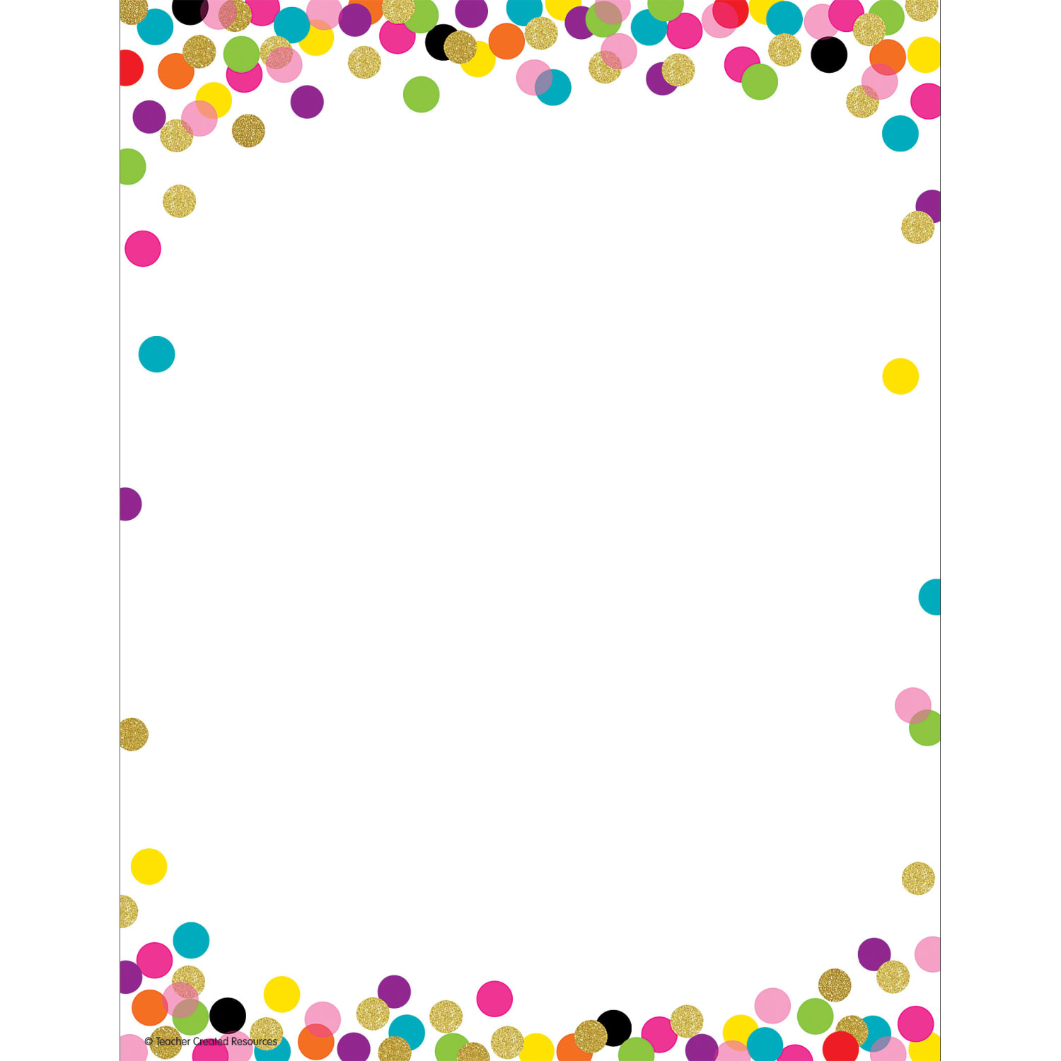 Teacher Created Resources Confetti Computer Paper, 8.5in x 11in, 50 Sheets Per Pack, Set Of 6 Packs - Image 3