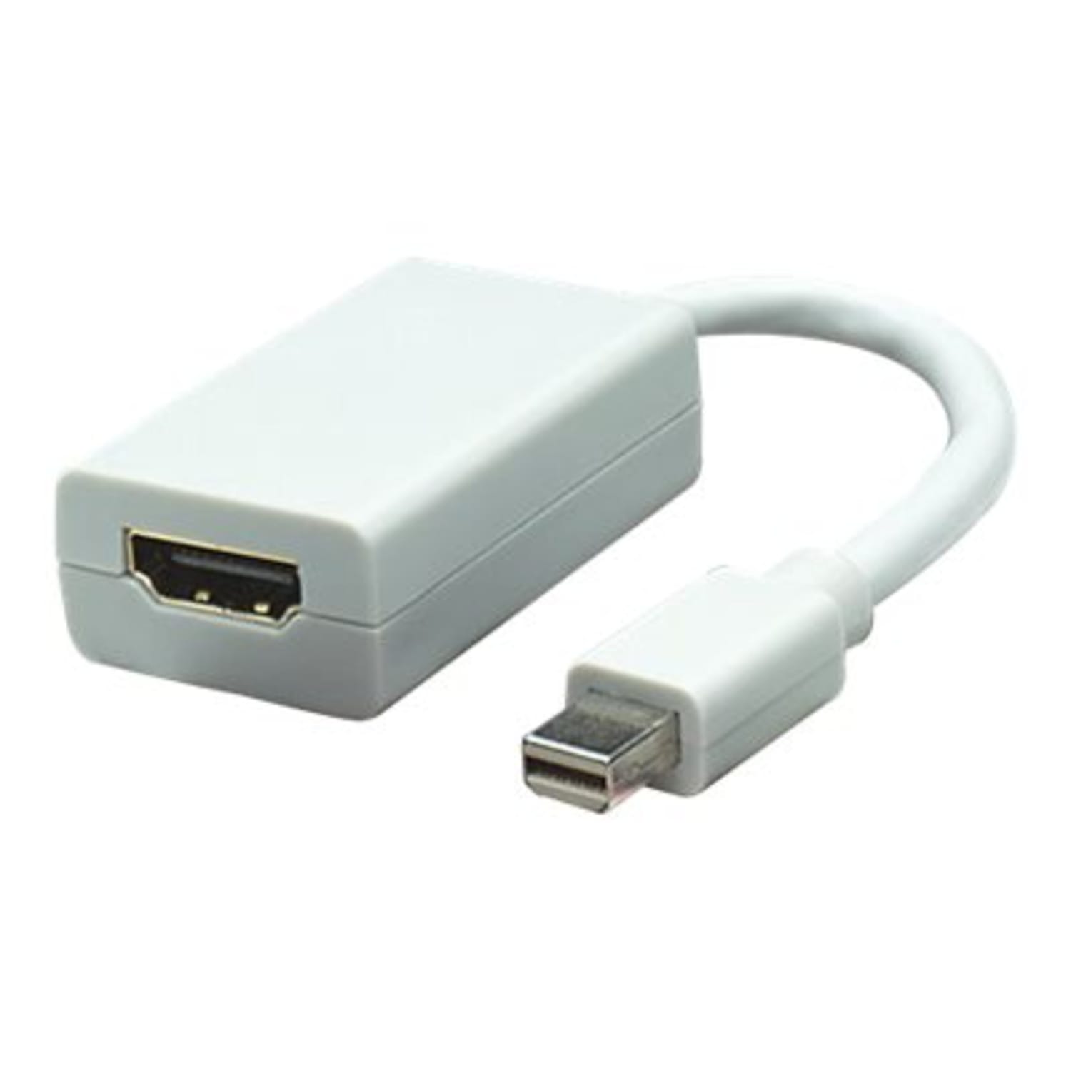 Manhattan Mini DisplayPort 1.1 to HDMI Adapter Cable, 1080p@60Hz, 17cm, Male to Female, White, Lifetime Warranty, Polybag - 322461 - Image 3