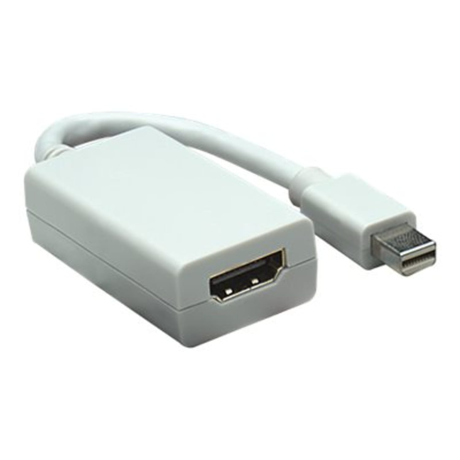 Manhattan Mini DisplayPort 1.1 to HDMI Adapter Cable, 1080p@60Hz, 17cm, Male to Female, White, Lifetime Warranty, Polybag - 322461 - Image 4