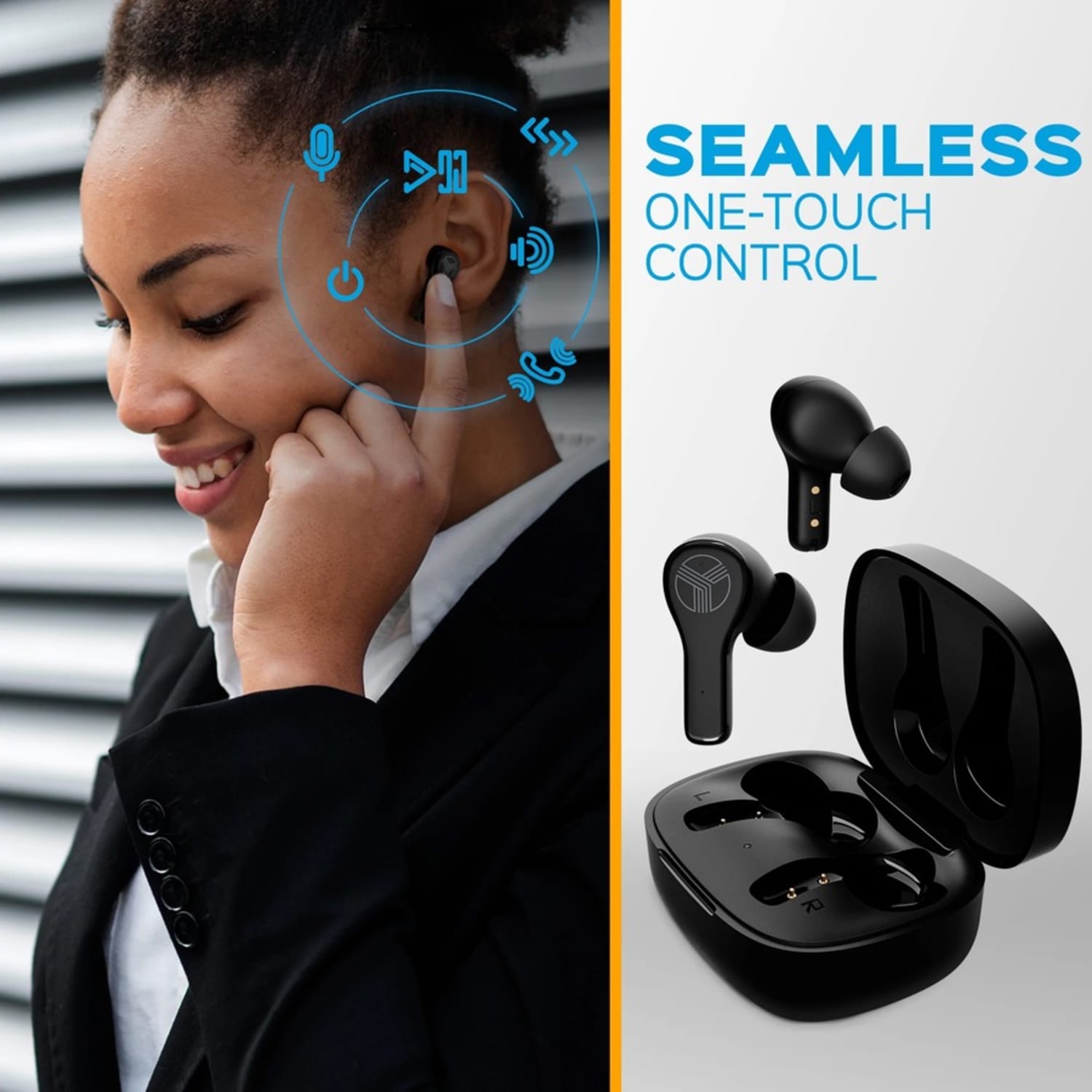 Treblab WX8 True Wireless IPX8 Waterproof Earbuds - Stereo - True Wireless - Bluetooth - 32.8 ft - 20 Hz to 20 kHz - WX8 - Image 4