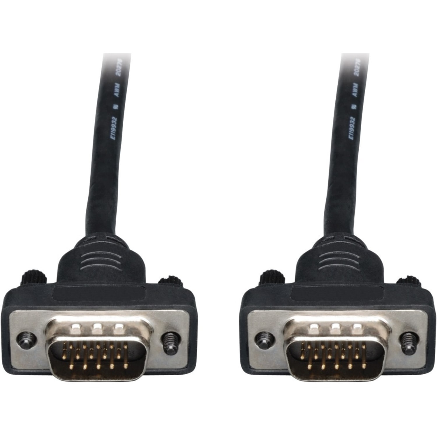 Tripp Lite Low Profile VGA RGB Coax Monitor Cable High Resolution HD15 M/M 50ft, P502050SM - Image 4