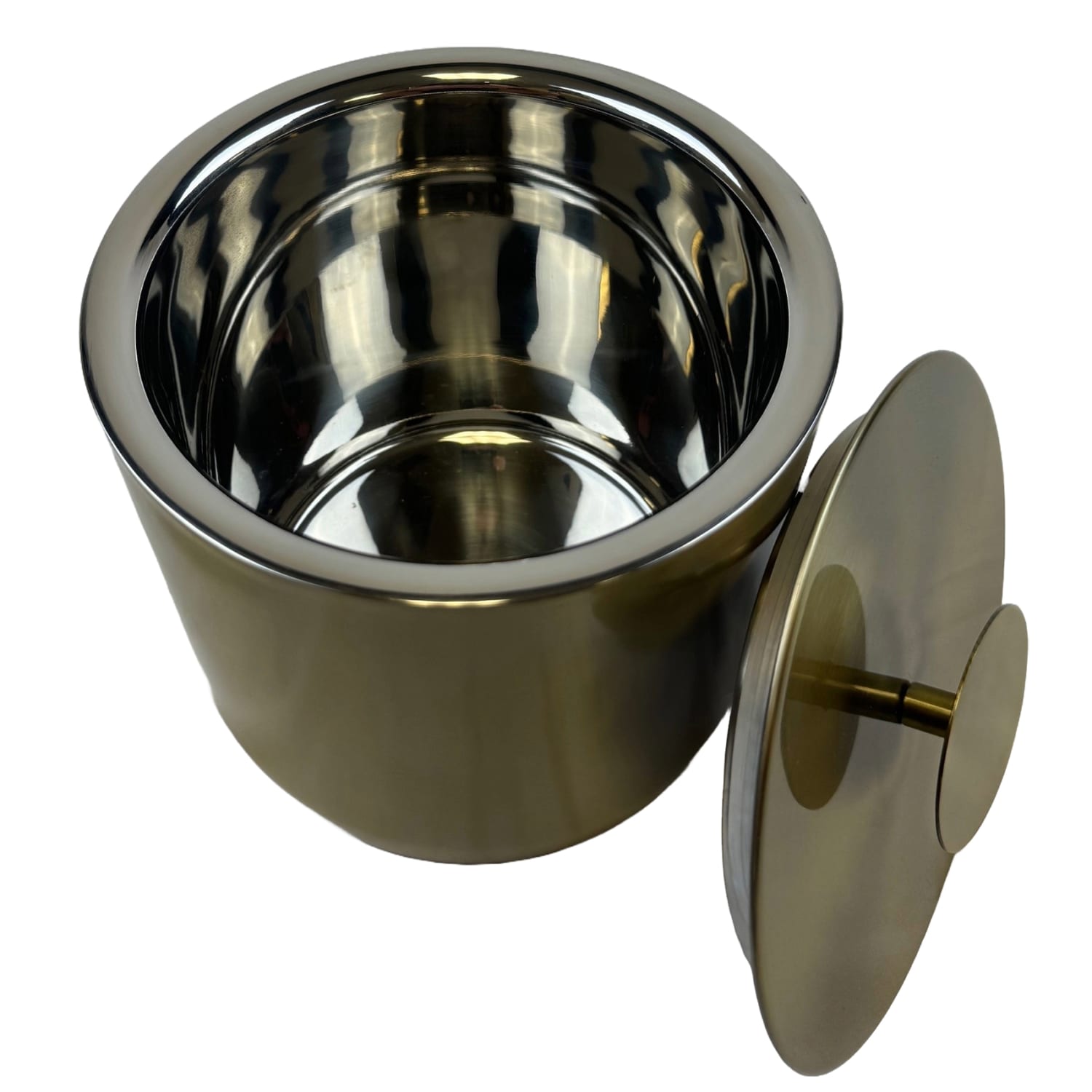 Hospitality Source Luxury Ice Buckets, 3-Quart, Gold, Set Of 8 Buckets - Image 6