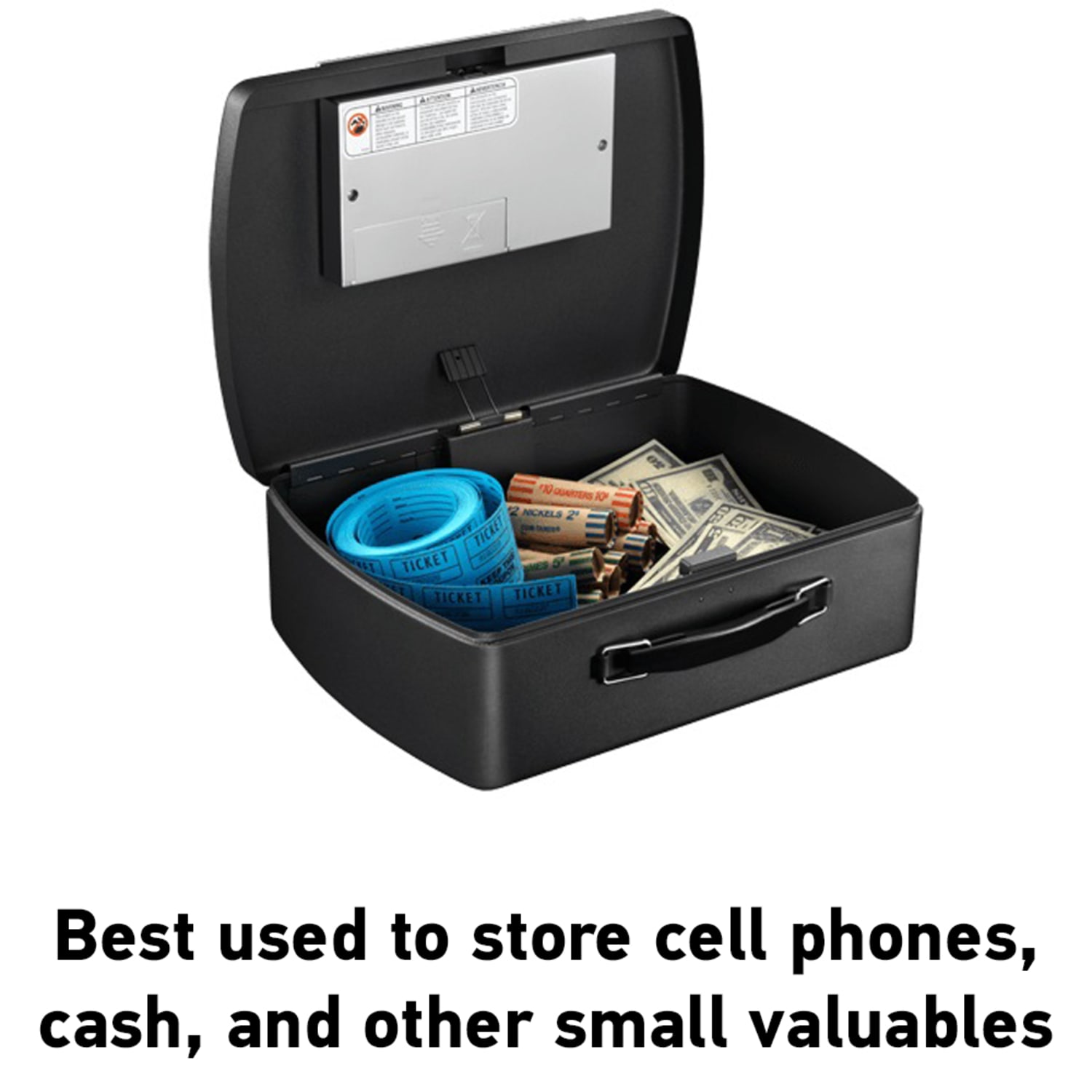 SentrySafe Portable Steel Combination Lock Security Safe, 4-7/16inH x 13inW x 10inD, Black - Image 4