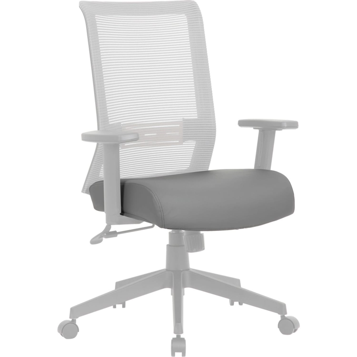 Lorell Antimicrobial Seat Cover  19in Length x 19in Width  Polyester  Gray  1 Each PopularChairscom