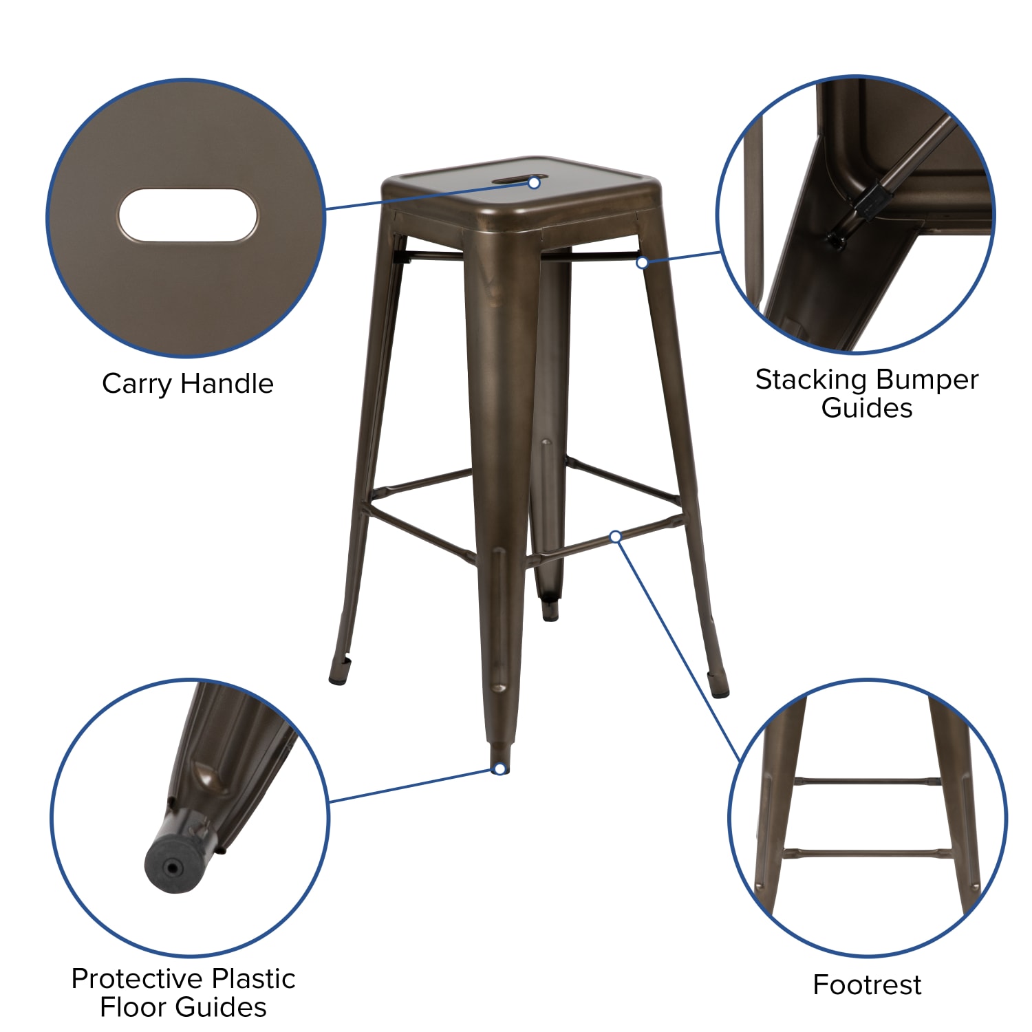 Flash Furniture 30in Metal Indoor Bar Stools Set Of 4 Bar Stools Gunmetal PopularChairscom Flash Furniture 30in Metal Indoor Bar Stools Set Of 4 Bar Stools Gunmetal PopularChairscom
