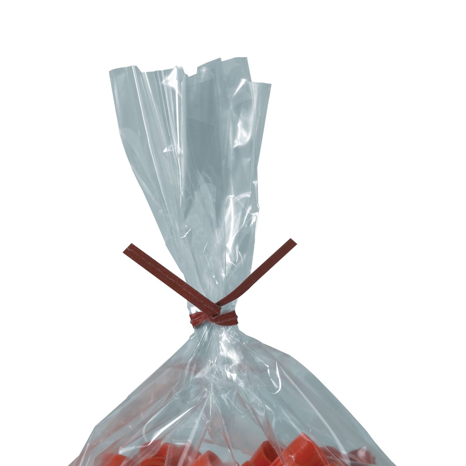 Partners Brand Paper Twist Ties, 5/32in x 10in, Red, Case Of 2,000