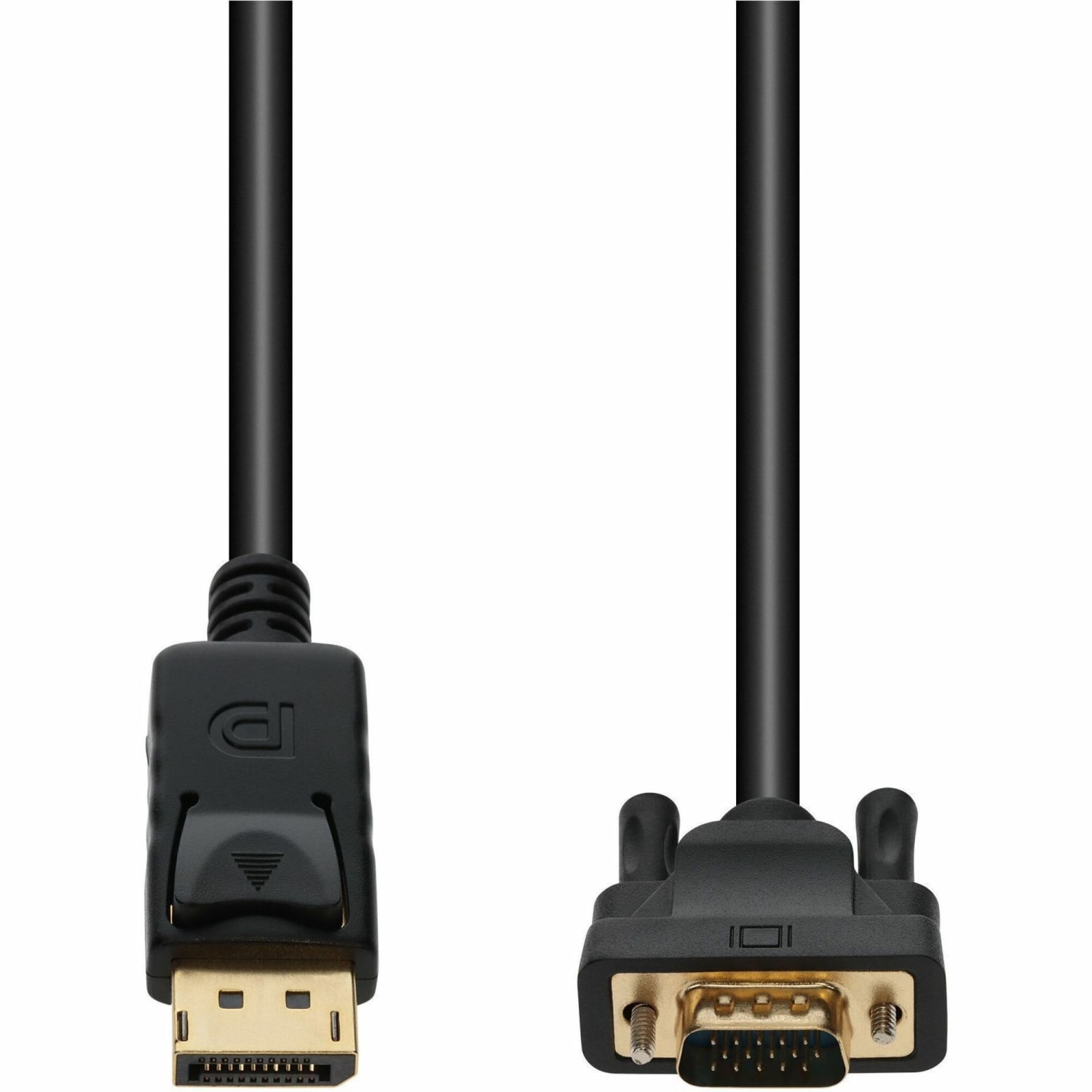 AddOn 3ft DisplayPort 1.2 Male to VGA Male Black Cable For Resolution Up to 1920x1200 (WUXGA), DISPORT2VGAMM3B