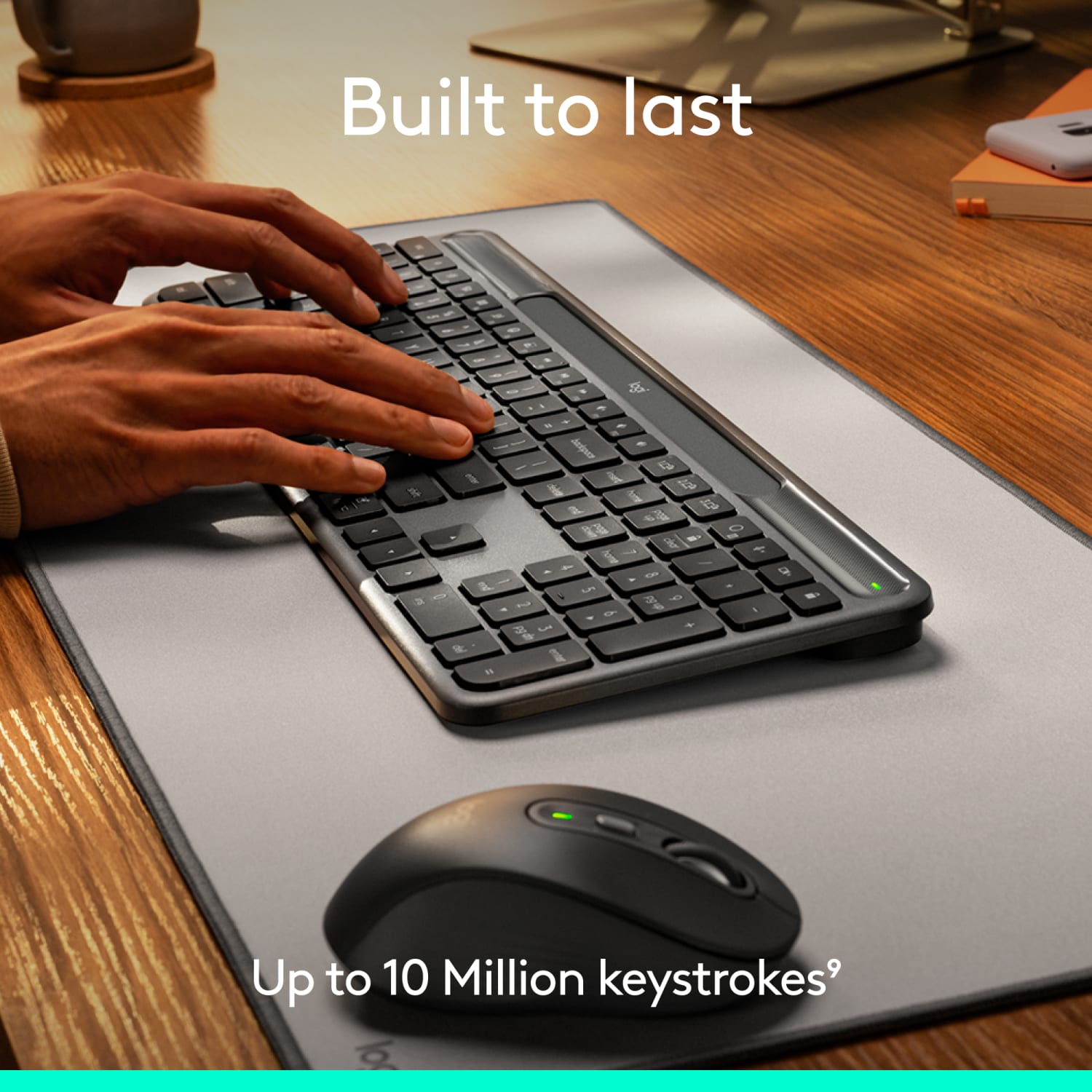Logitech Signature Slim Solar+ Wireless Keyboard, Bluetooth, Graphite, 920013755 - Image 6