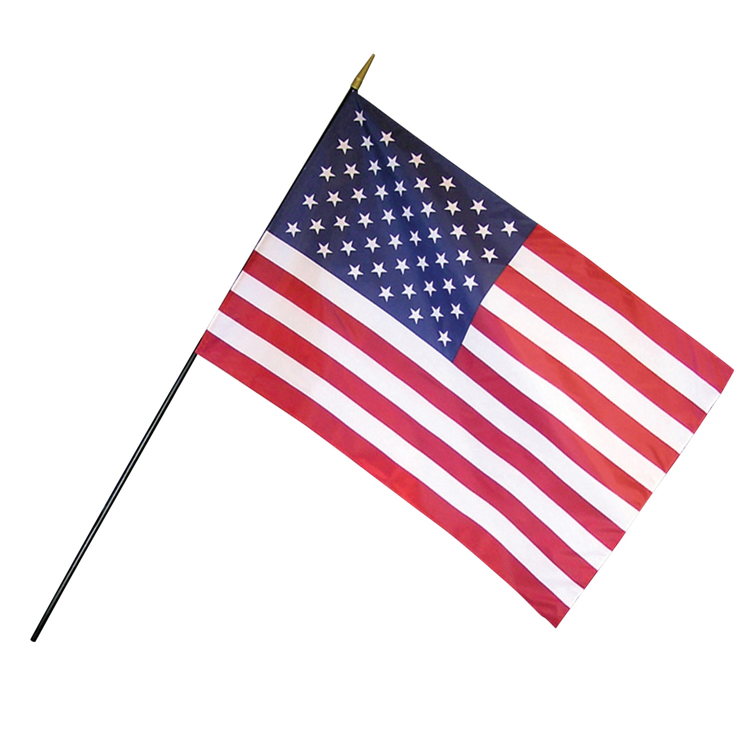 Annin and Company U.S. Classroom Flags With Staffs, 12in x 18in, Pack Of 3 Flags - Image 3