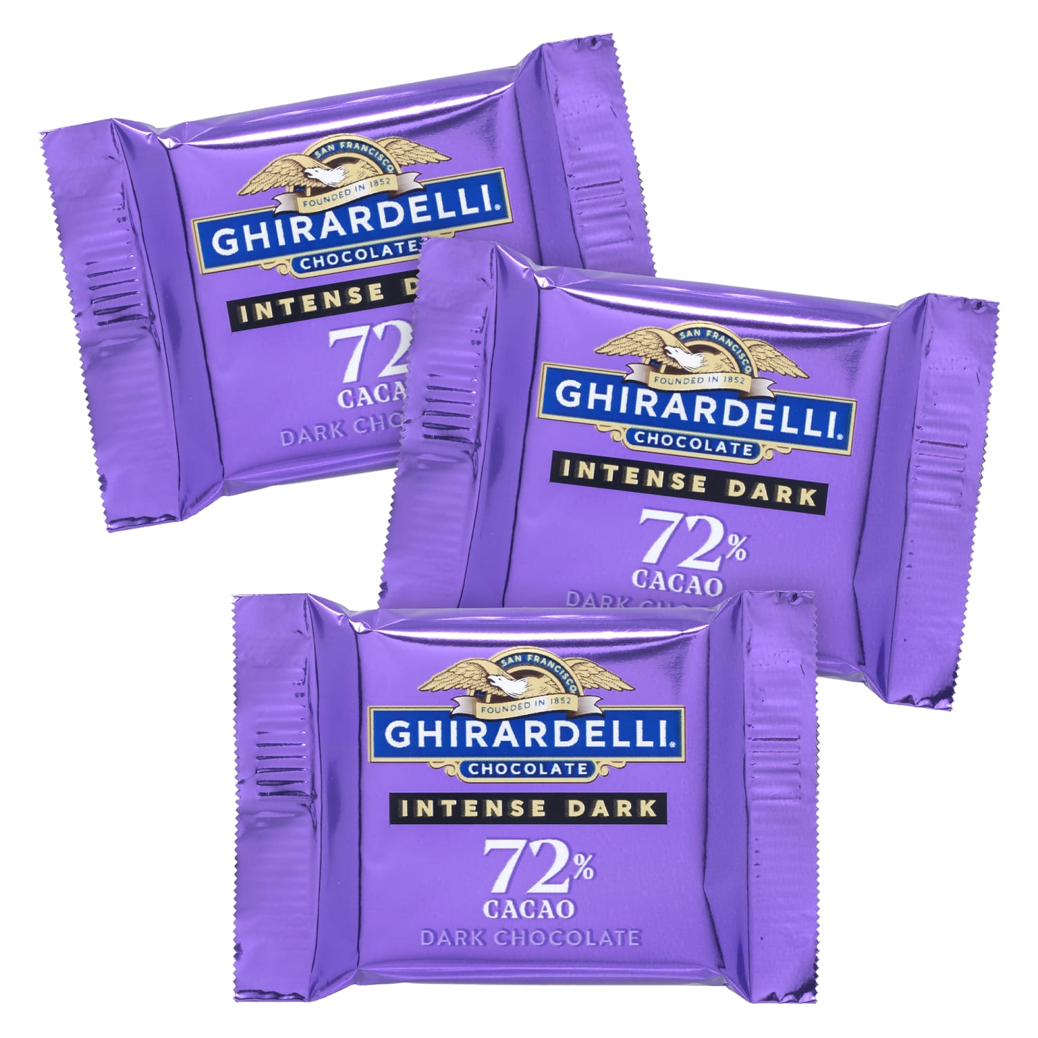 Ghirardelli Dark Chocolate 72% Intense Dark Squares, 4.1 Oz, Total Qty 6 - Image 5