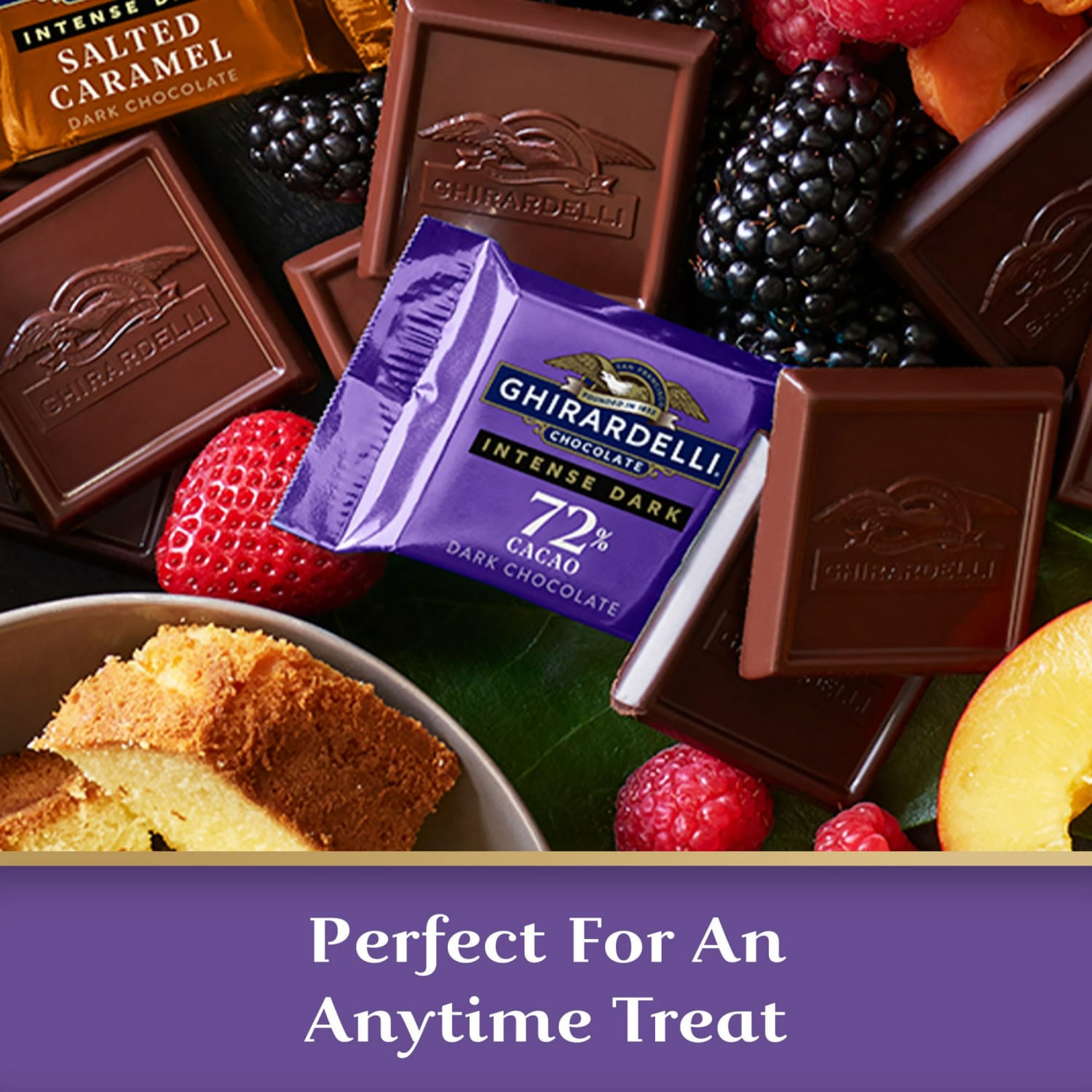 Ghirardelli Dark Chocolate 72% Intense Dark Squares, 4.1 Oz, Total Qty 6 - Image 6