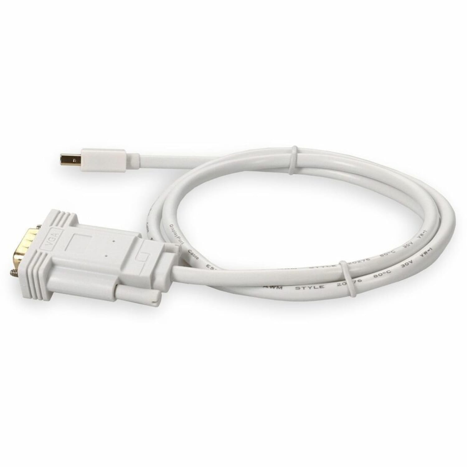 AddOn 3ft Mini-DP to VGA Adapter Cable - DisplayPort cable - Mini DisplayPort (M) to HD-15 (VGA) (M) - 3.3 ft - active - white - Image 3