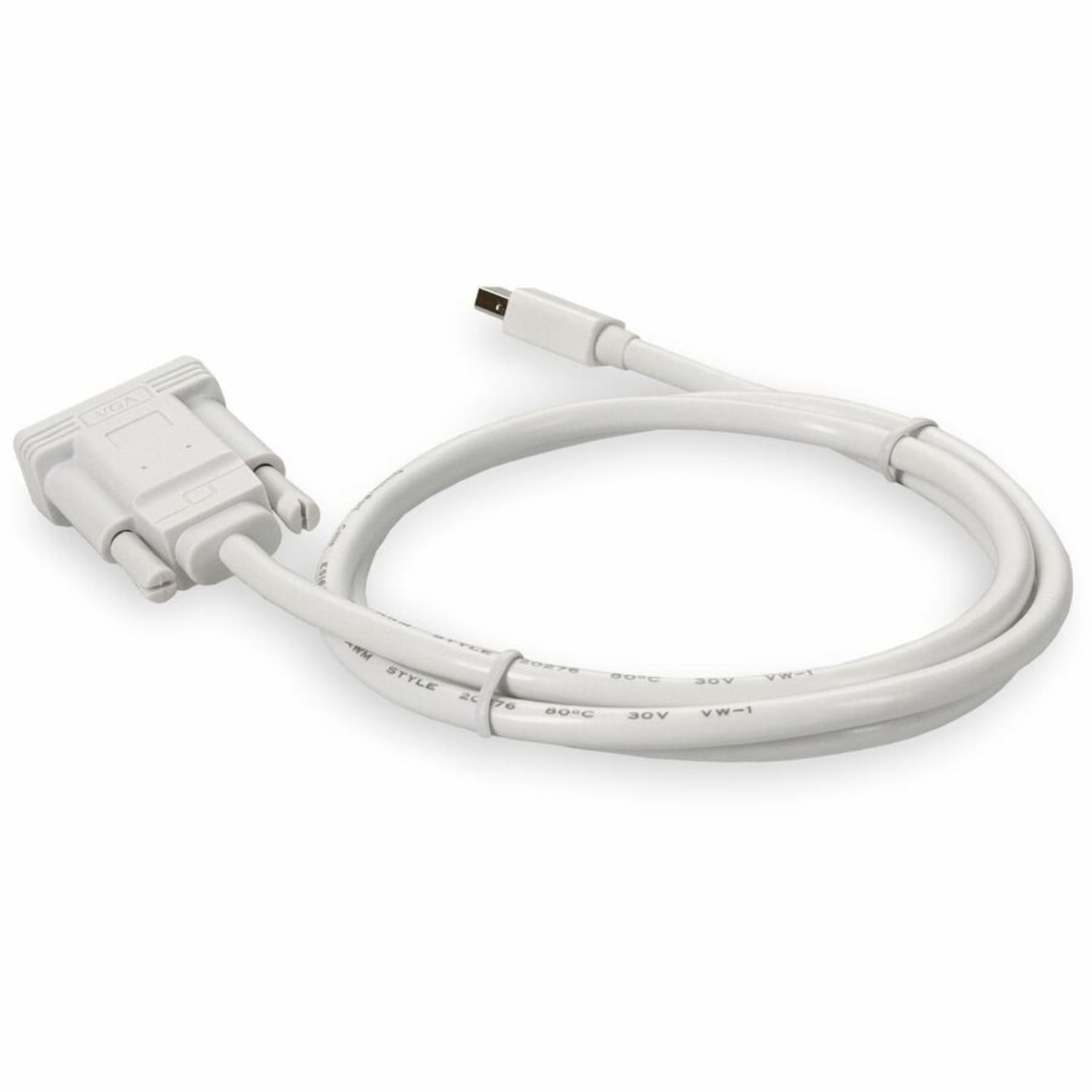 AddOn 3ft Mini-DP to VGA Adapter Cable - DisplayPort cable - Mini DisplayPort (M) to HD-15 (VGA) (M) - 3.3 ft - active - white - Image 4