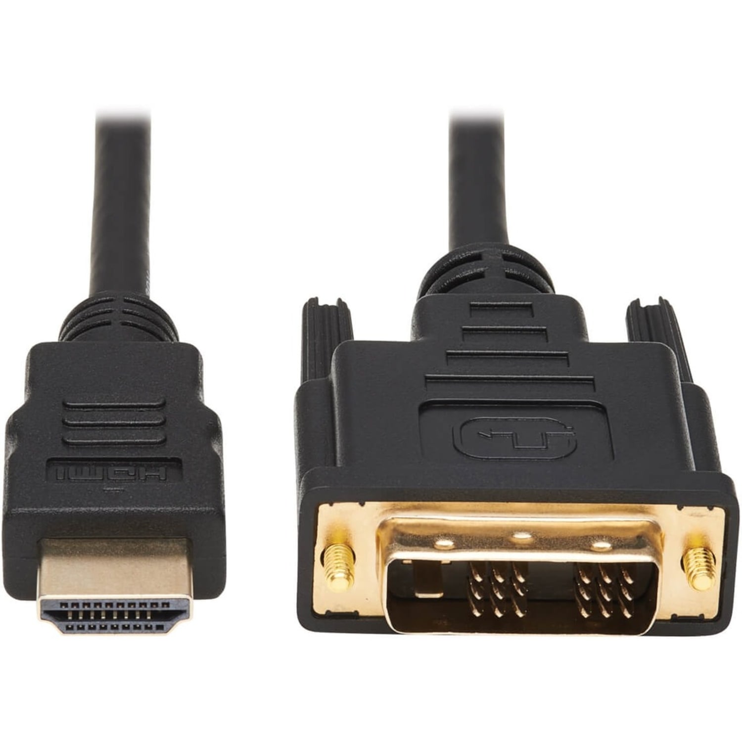 Eaton Tripp Lite Series HDMI to DVI Adapter Cable (M/M), 10 ft. (3.1 m) - Adapter cable - DVI-D male to HDMI male - 10 ft - double shielded - black