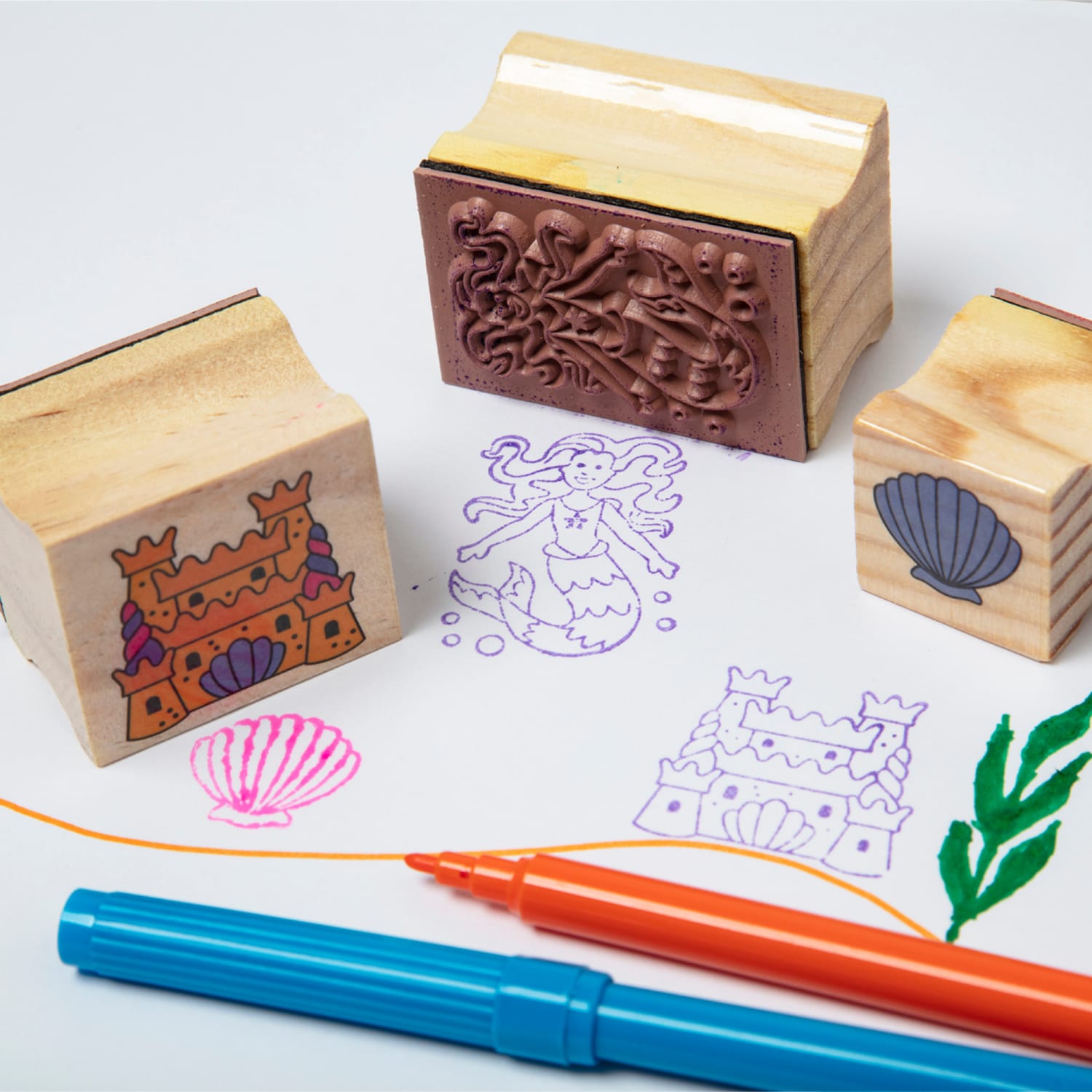 Melissa & Doug Deluxe Wooden Stamp Set - Fairy Tale - Image 4