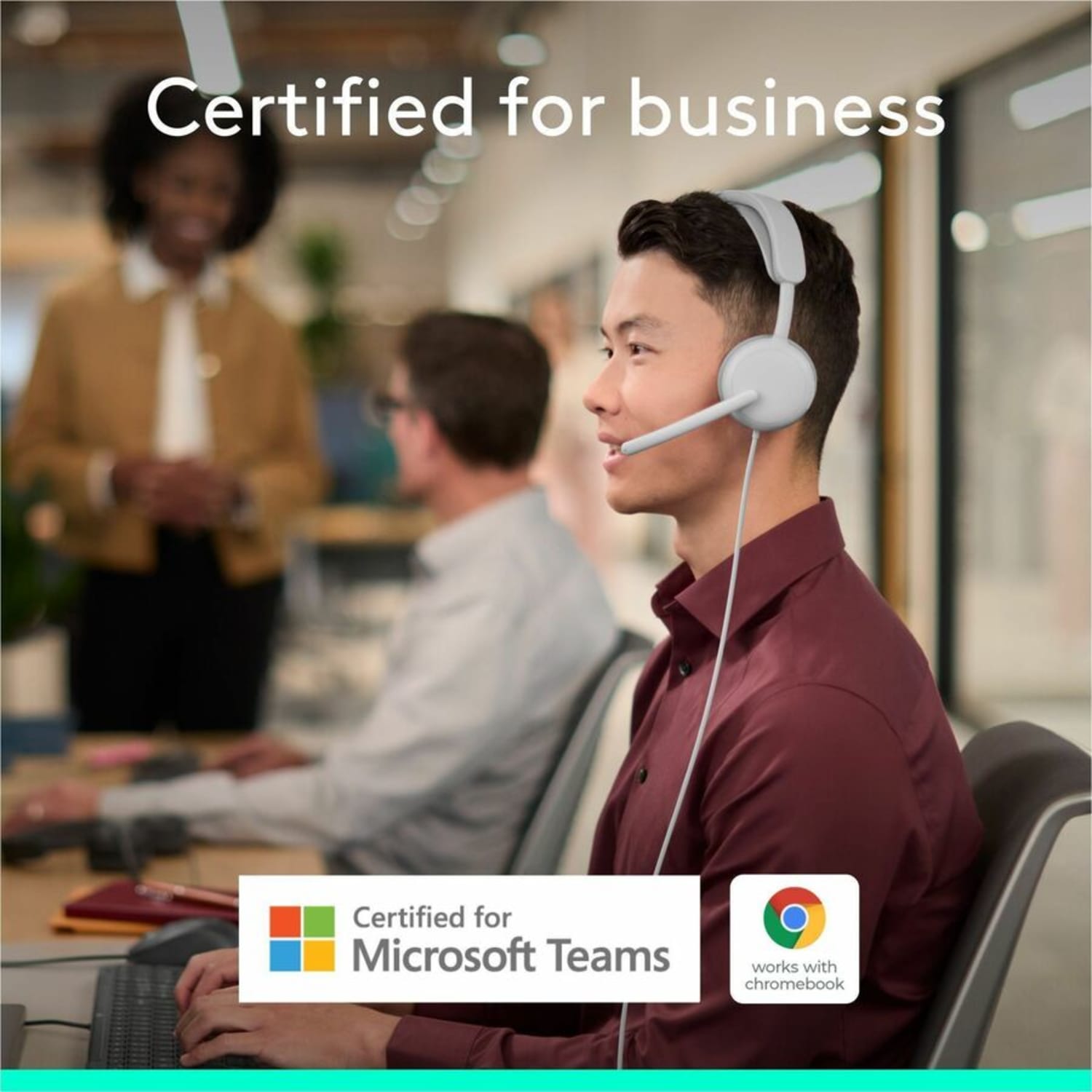 Logitech Zone Wired 2 Headset Teams, 981001610 - Image 3