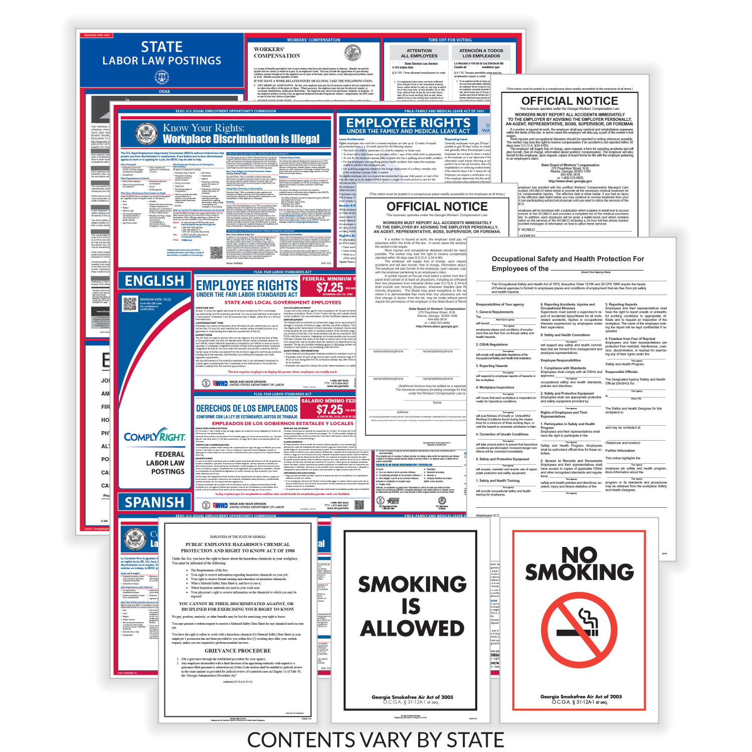 ComplyRight Public Sector Federal (Bilingual) And State (English) Poster Set, Illinois - Image 3