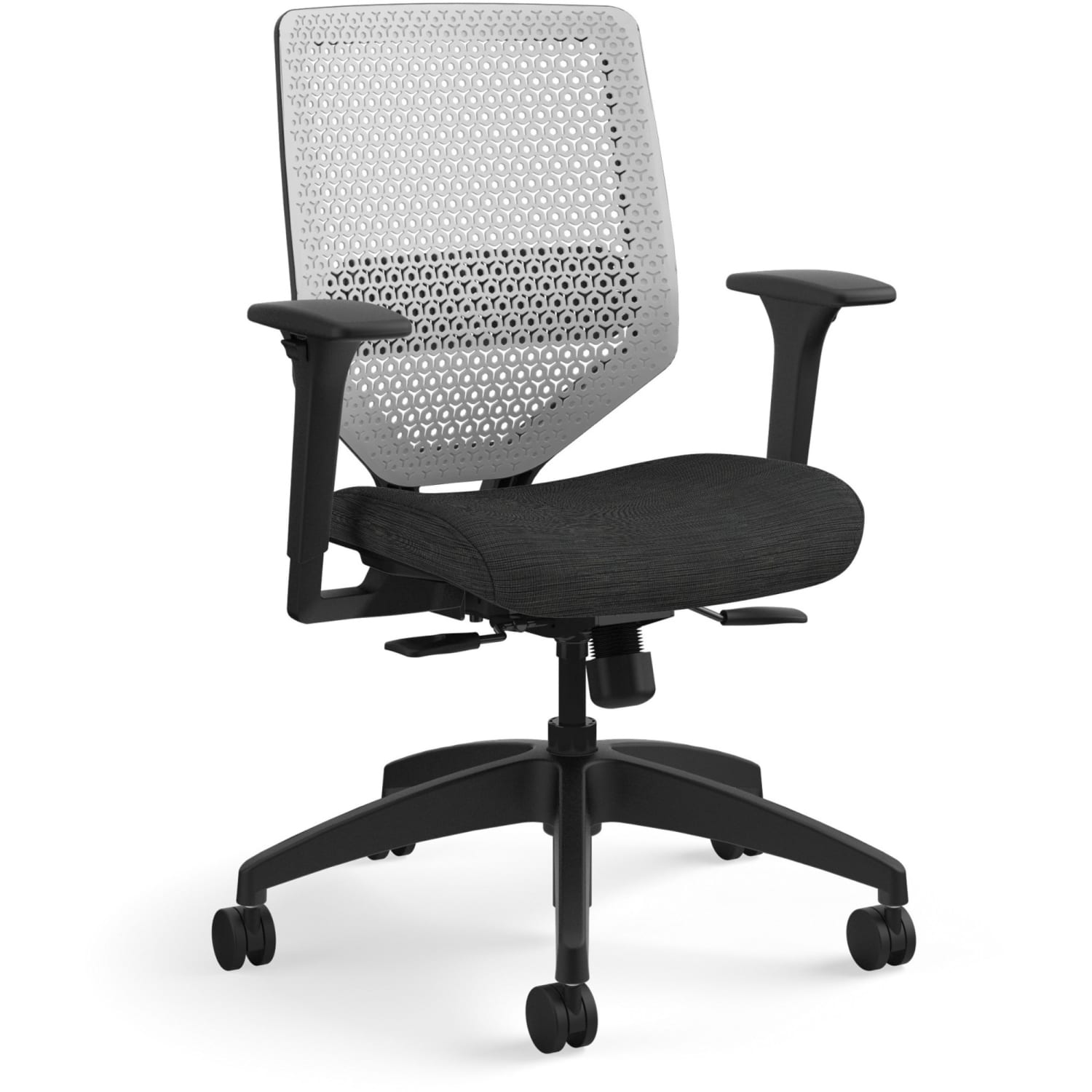 HON Solve Fabric Mid-Back Task Chair, Ink/Titanium - Image 4