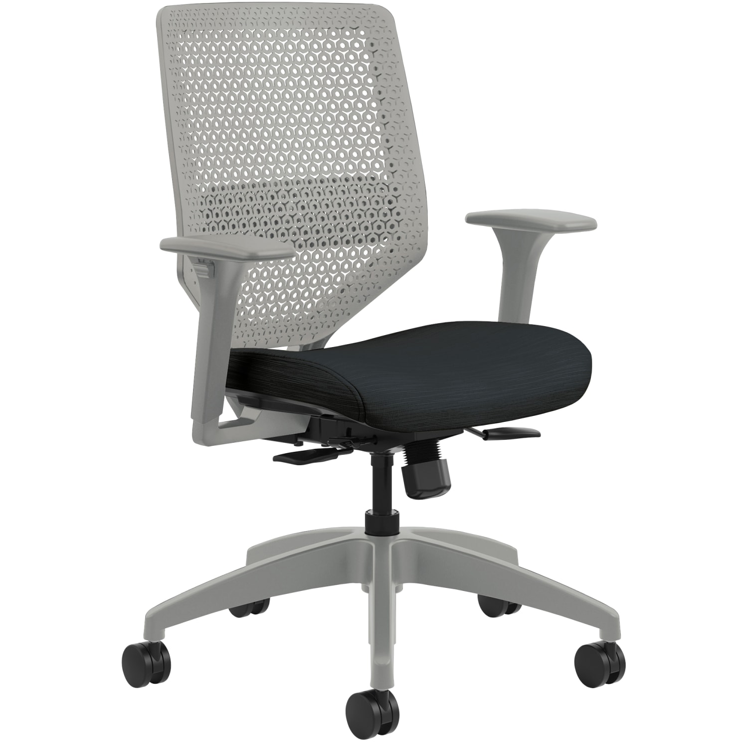 HON Solve Fabric MidBack Task Chair InkTitanium PopularChairscom HON Solve Fabric Mid Back Task Chair InkTitanium PopularChairscom