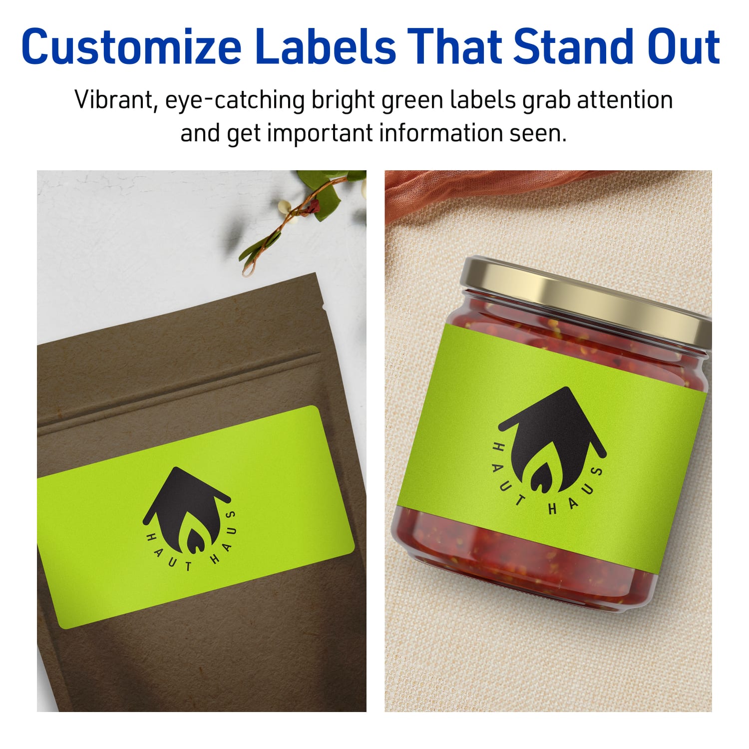 Avery Print-To-The-Edge Labels With Sure Feed Technology, 94278-BGP40, Rectangle, 4in x 6in, Matte Bright Green, Pack of 80 - Image 4