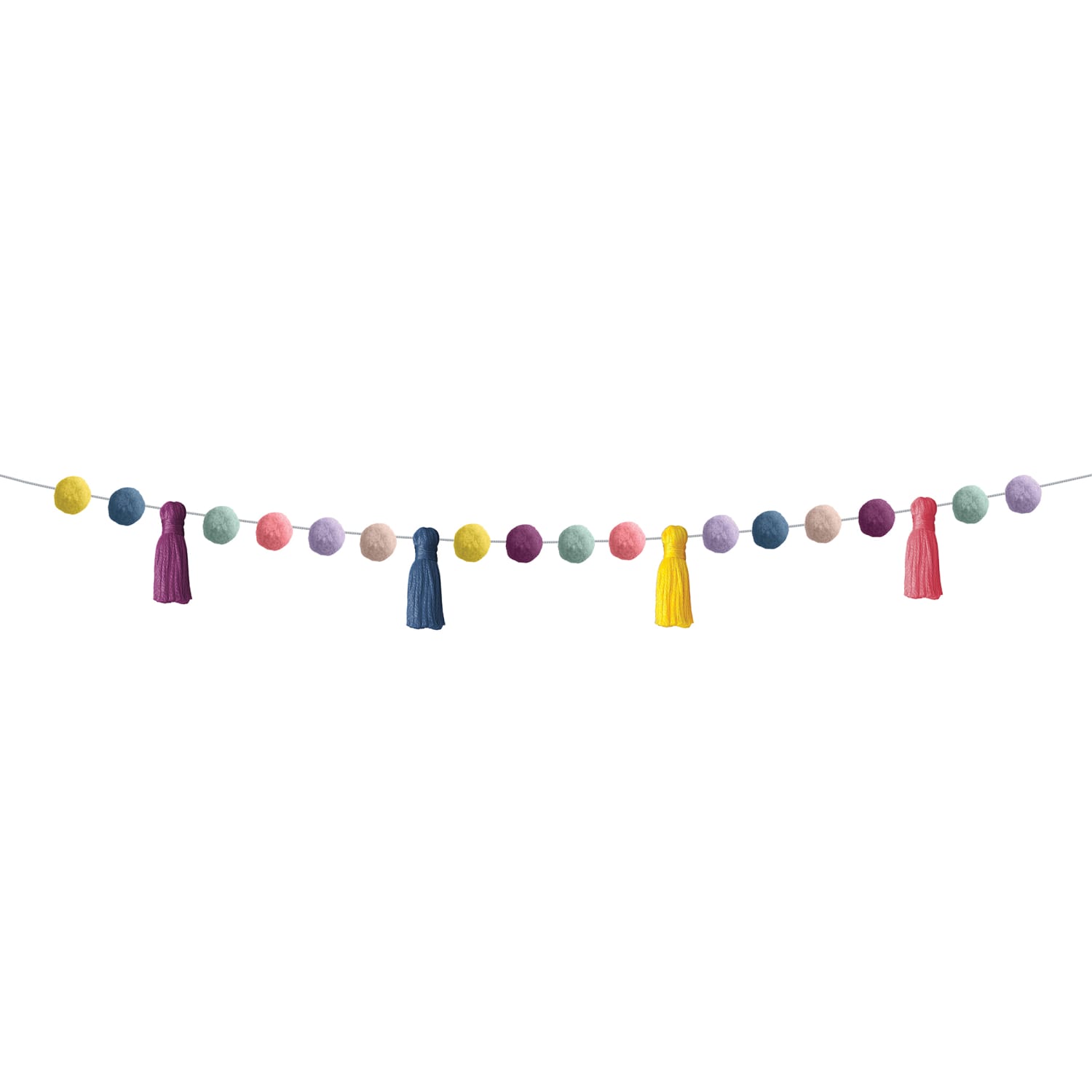 Teacher Created Resources Garlands, Pom-Poms And Tassels, 60in, Pack Of 3 Garlands - Image 4