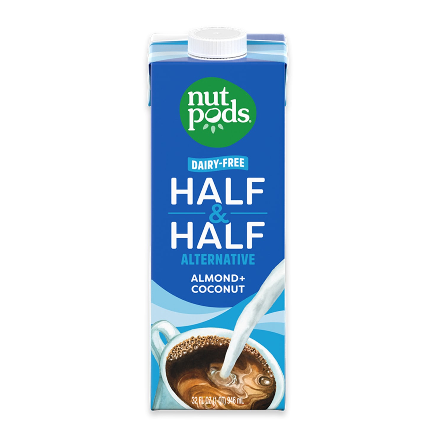 Nutpods Unsweetened Non-Dairy Half & Half Creamer, 32 fl oz cartons, 6 pack - Image 4