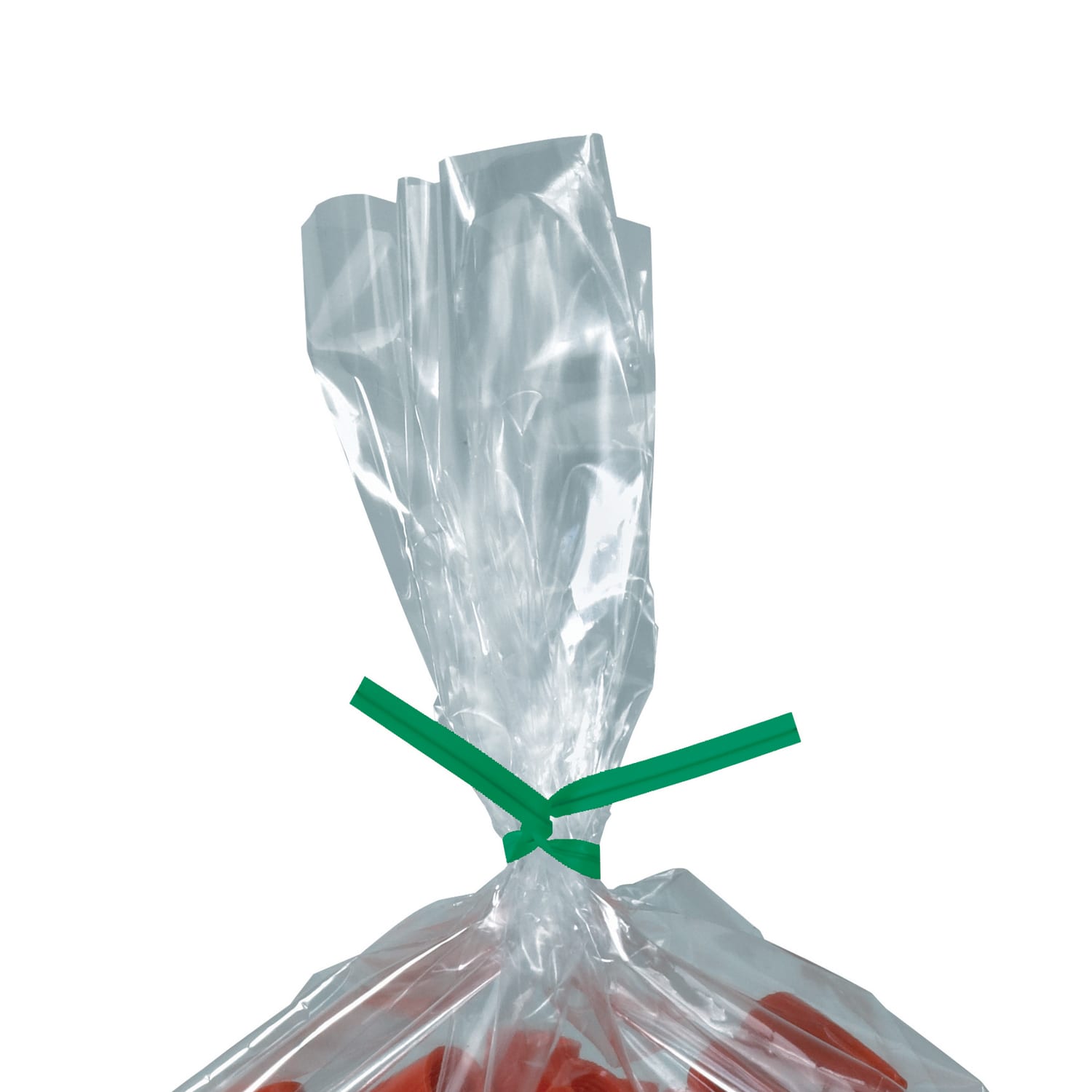 Partners Brand Plastic Twist Ties, 5/32in x 5in, Green, Case Of 2,000