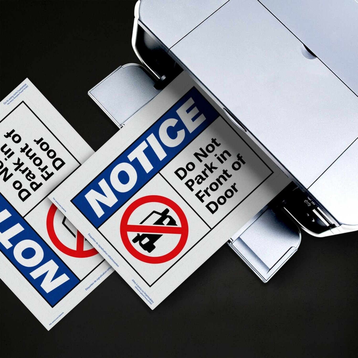 Avery Reflective Sign Labels - 7in Width x 10in Length - Permanent Adhesive - Rectangle - Laser - Silver - Film - 1 / Sheet - 10 Total Sheets - 10 Total Label(s) - Water Resistant - 10 / Pack - Image 5
