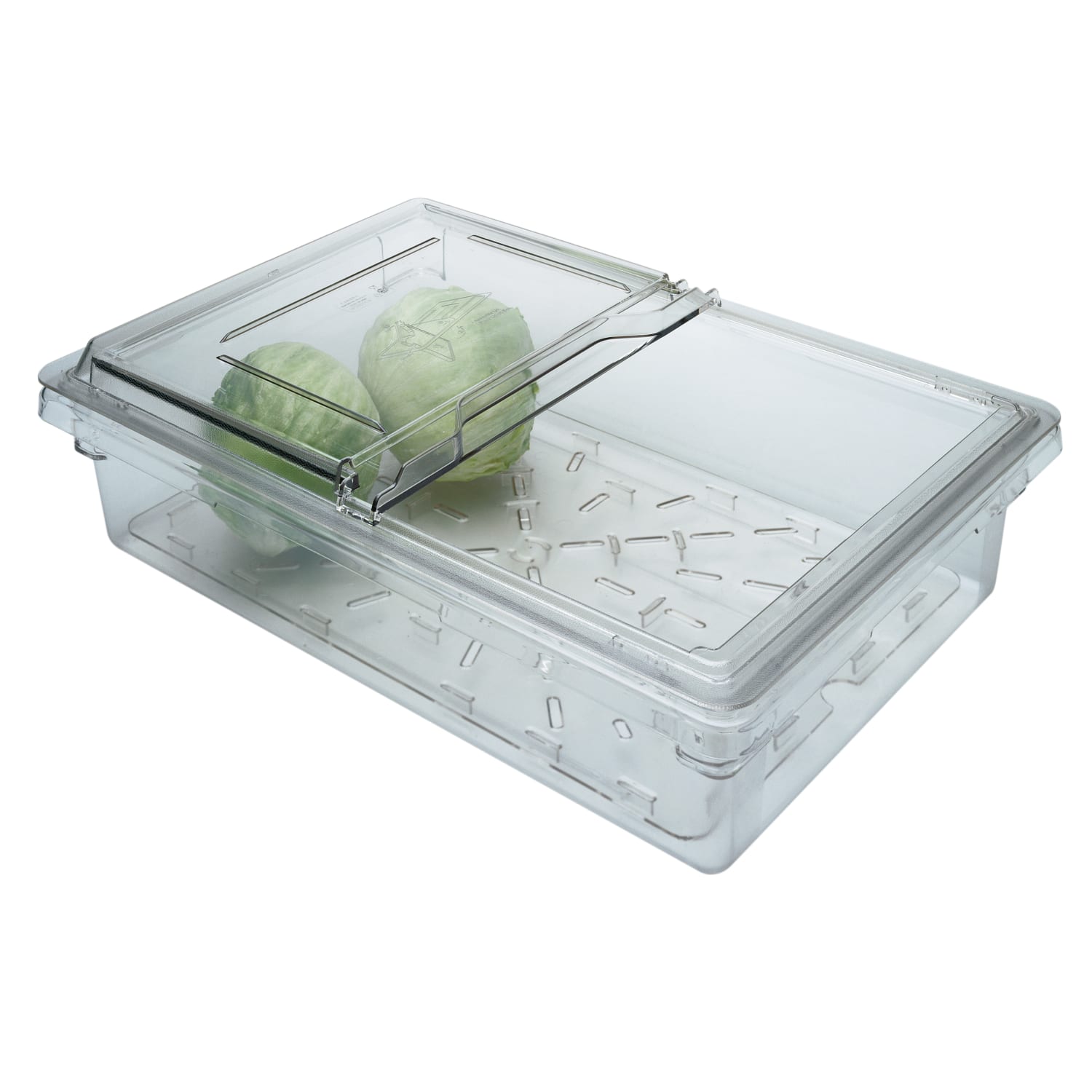 Cambro Camwear Food Box Sliding Lids, 18in x 26in, Clear, Set Of 6 Lids - Image 3