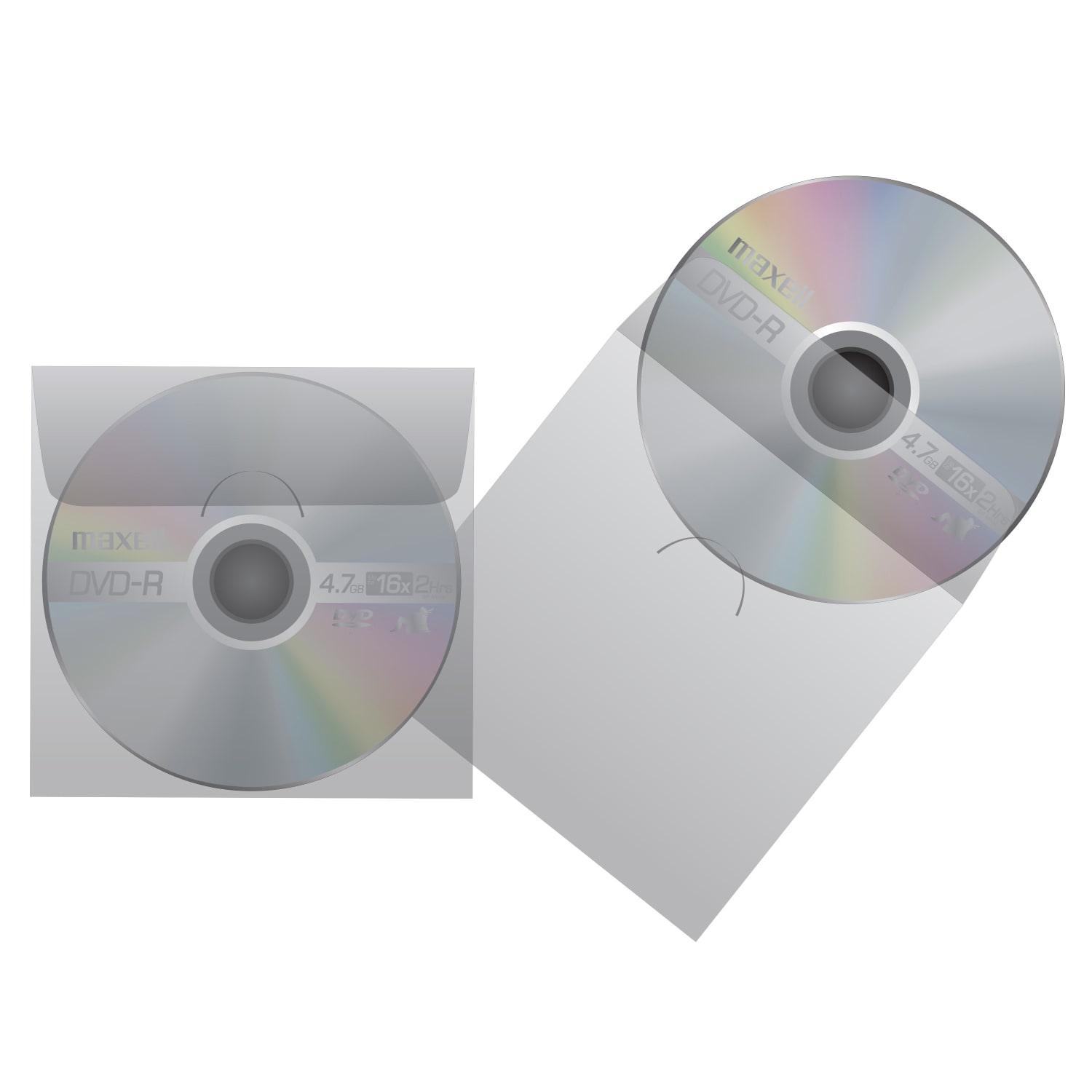 Maxell CD/DVD Keepers, Clear, Pack Of 50 - Image 5
